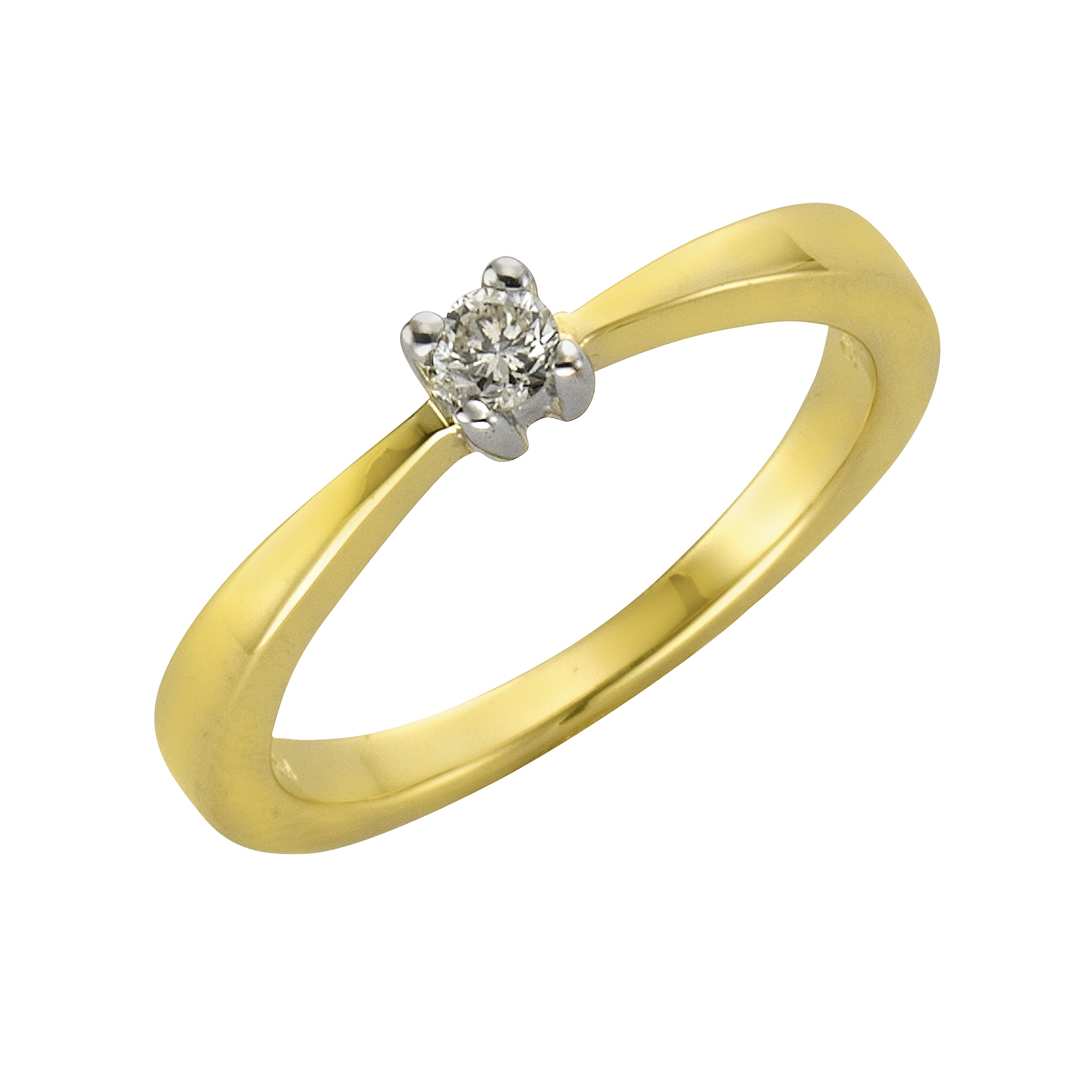 Fingerring »375/- Gold Brillant 0,10ct.«