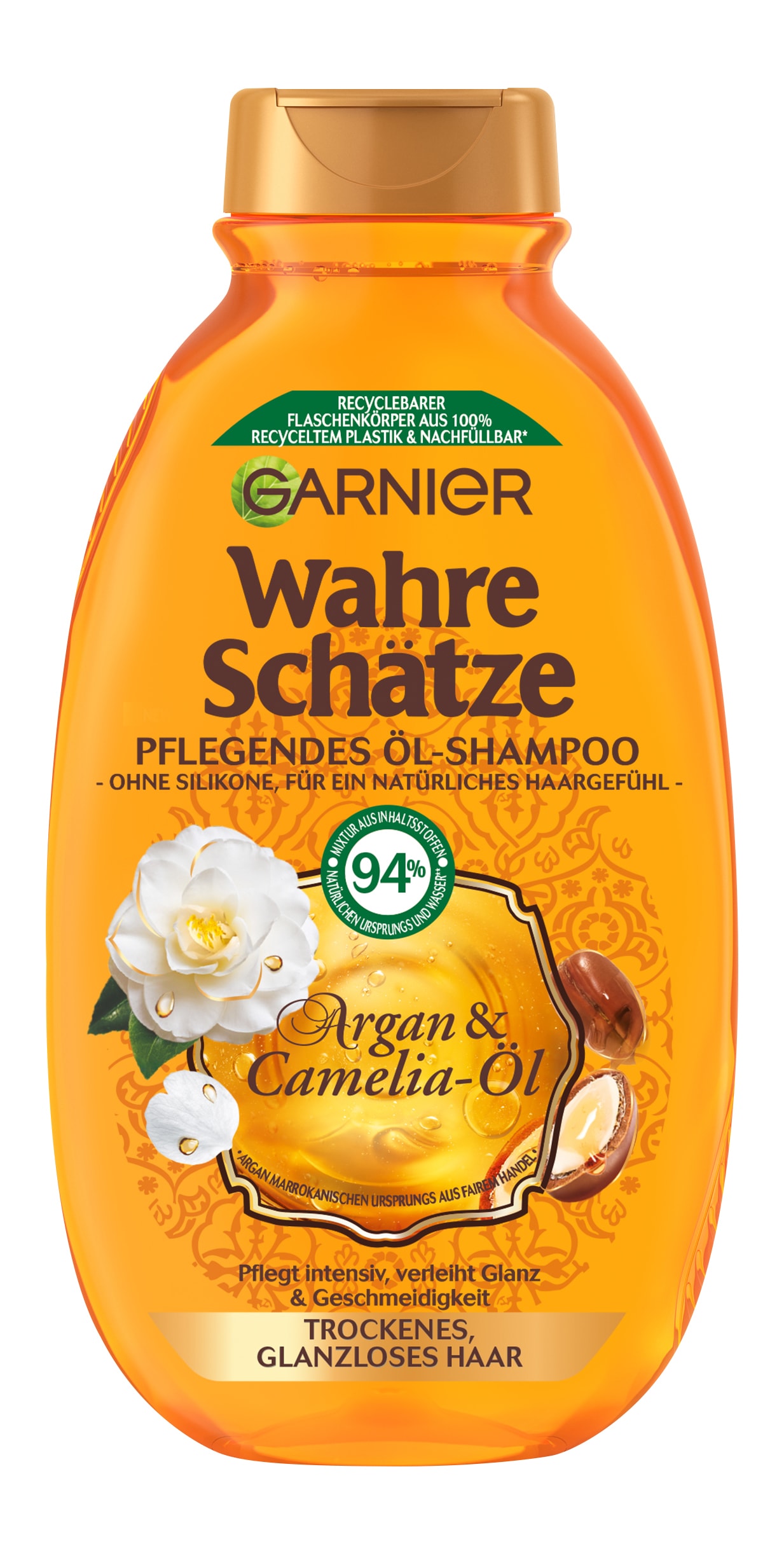 GARNIER Haarshampoo »Garnier Wahre Schätze Shampoo Argan & Camelia-Öl (6er Packung)«