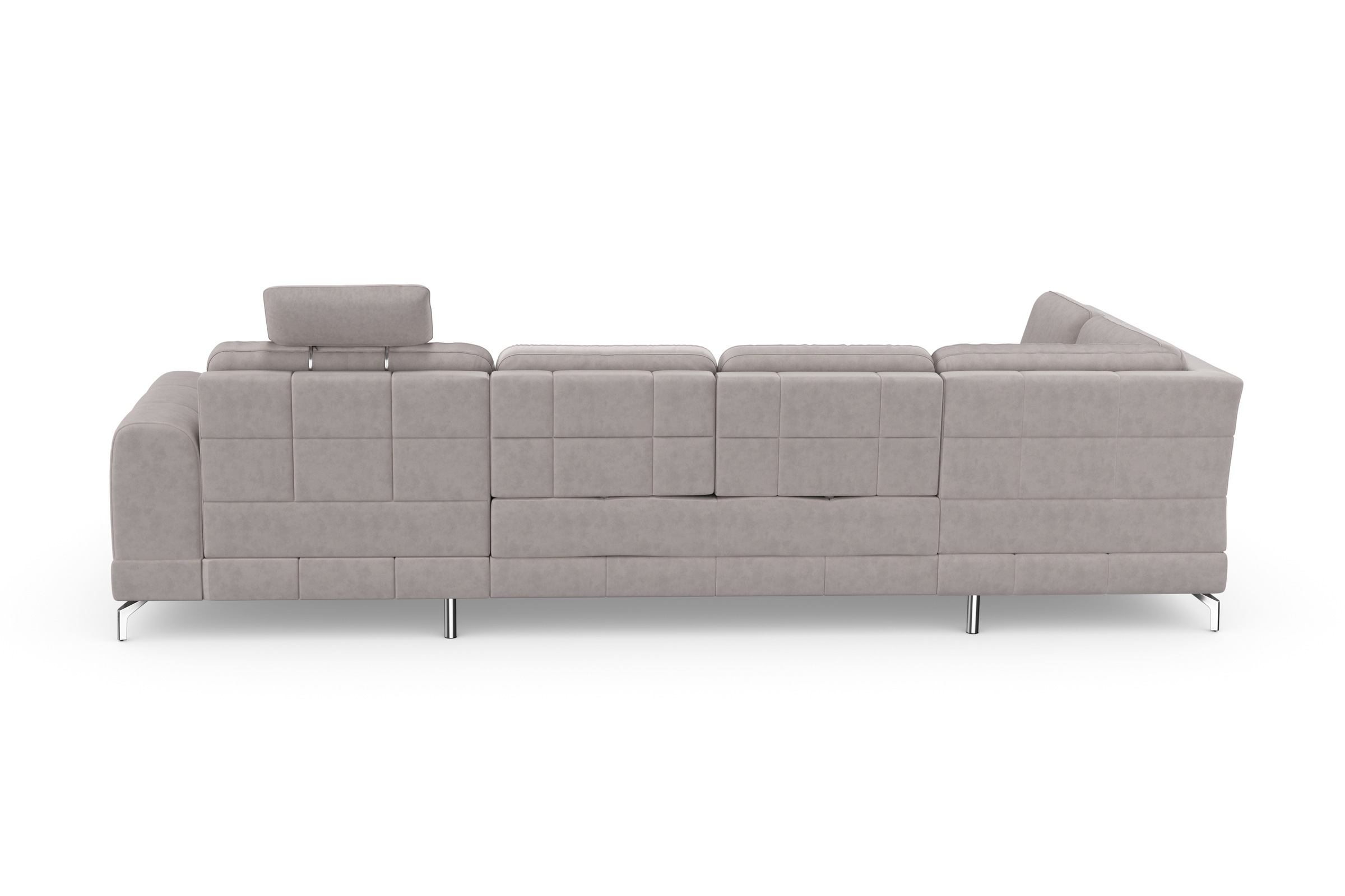 sit&more Wohnlandschaft »Bendigo U-Form«, inklusive Sitztiefenverstellung, Bodenfreiheit 12 cm, in 2 Fußfarben