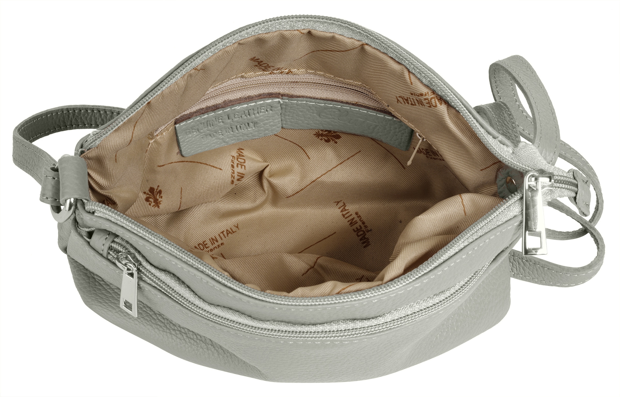 Cluty Umhängetasche echt Leder, Made in Italy