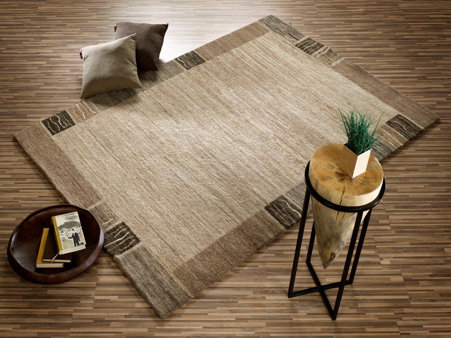 OCI DIE TEPPICHMARKE Teppich »Natura Silk Greny«, rechteckig, handgeknüpft,  Wohnzimmer bequem und schnell bestellen