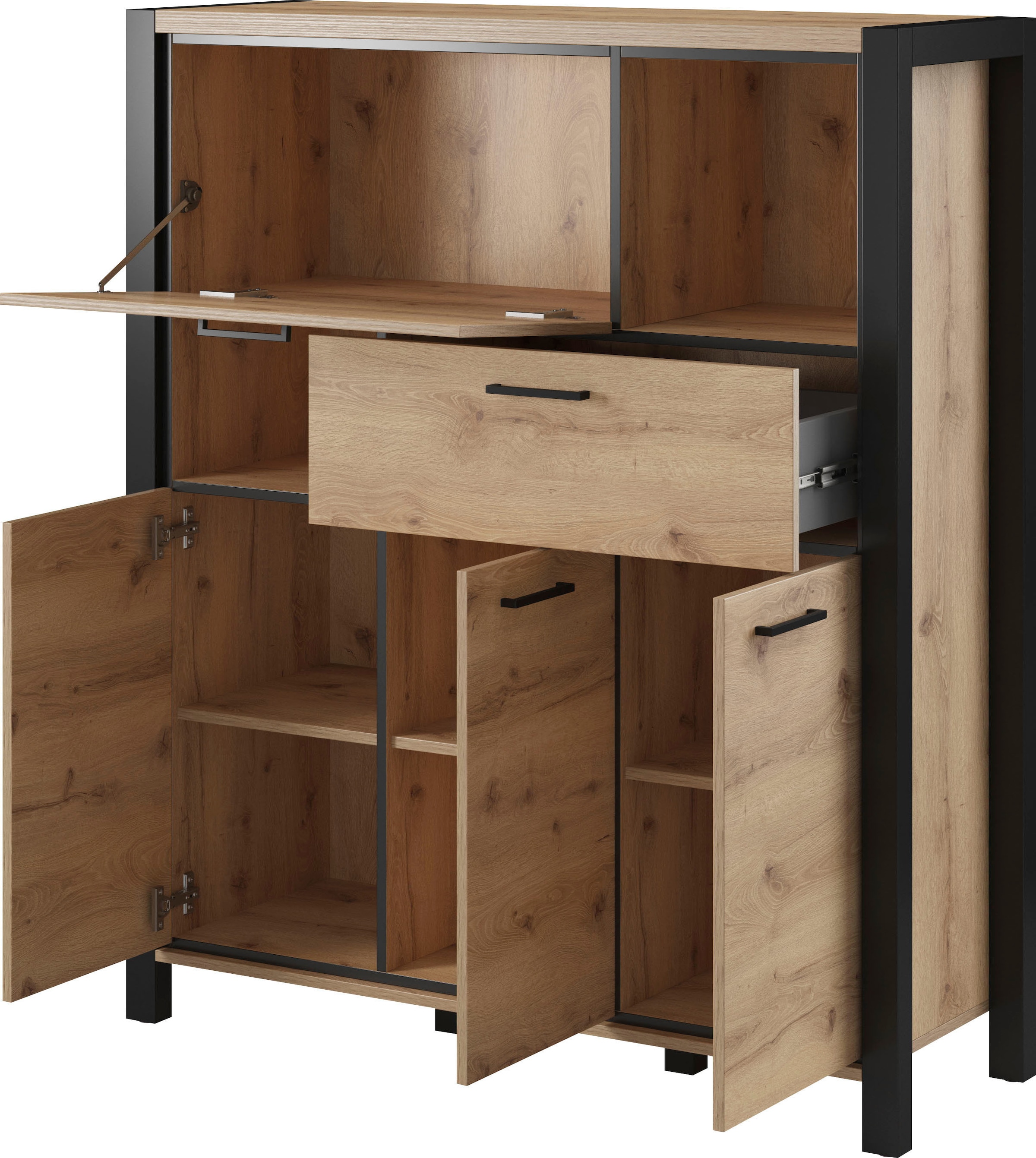 Home affaire Highboard »Aktiv«, Breite 120 cm