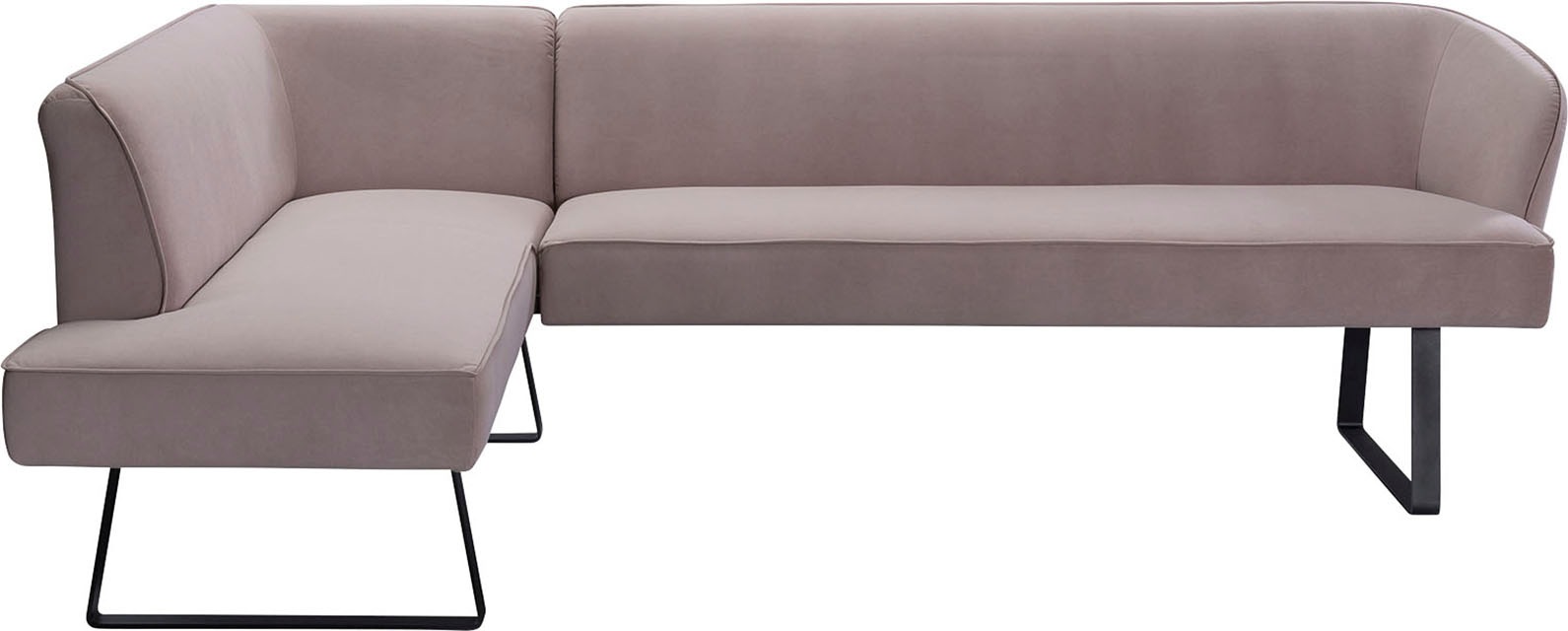 exxpo - sofa fashion Eckbank Rechnung Bezug in »Americano«, Keder und auf verschiedenen kaufen Qualitäten mit Metallfüßen
