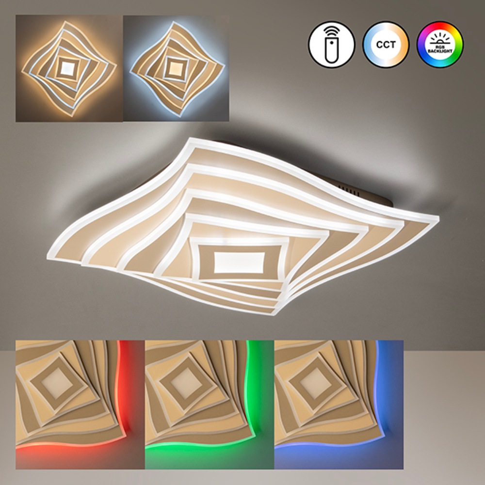 FISCHER & HONSEL Deckenleuchte »Hero« LED-Board 1 Stk. Farbtemperatur stufenlos einstellbar