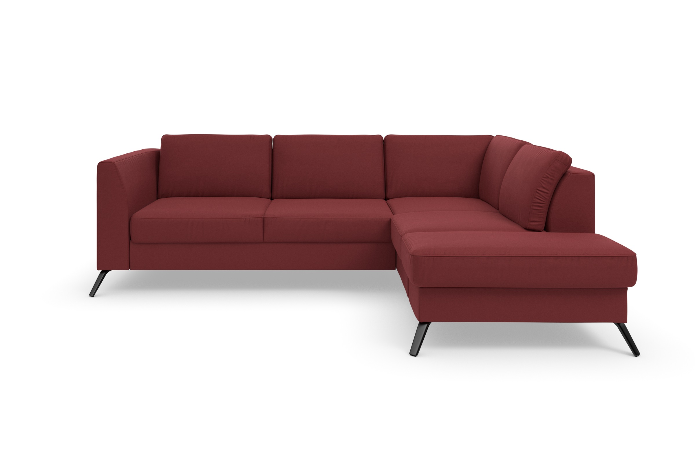 sit&more Ecksofa »Olsen L-Form«, inklusive Sitztiefenverstellung, wahlweise mit Bettfunktion, 15cm hoch