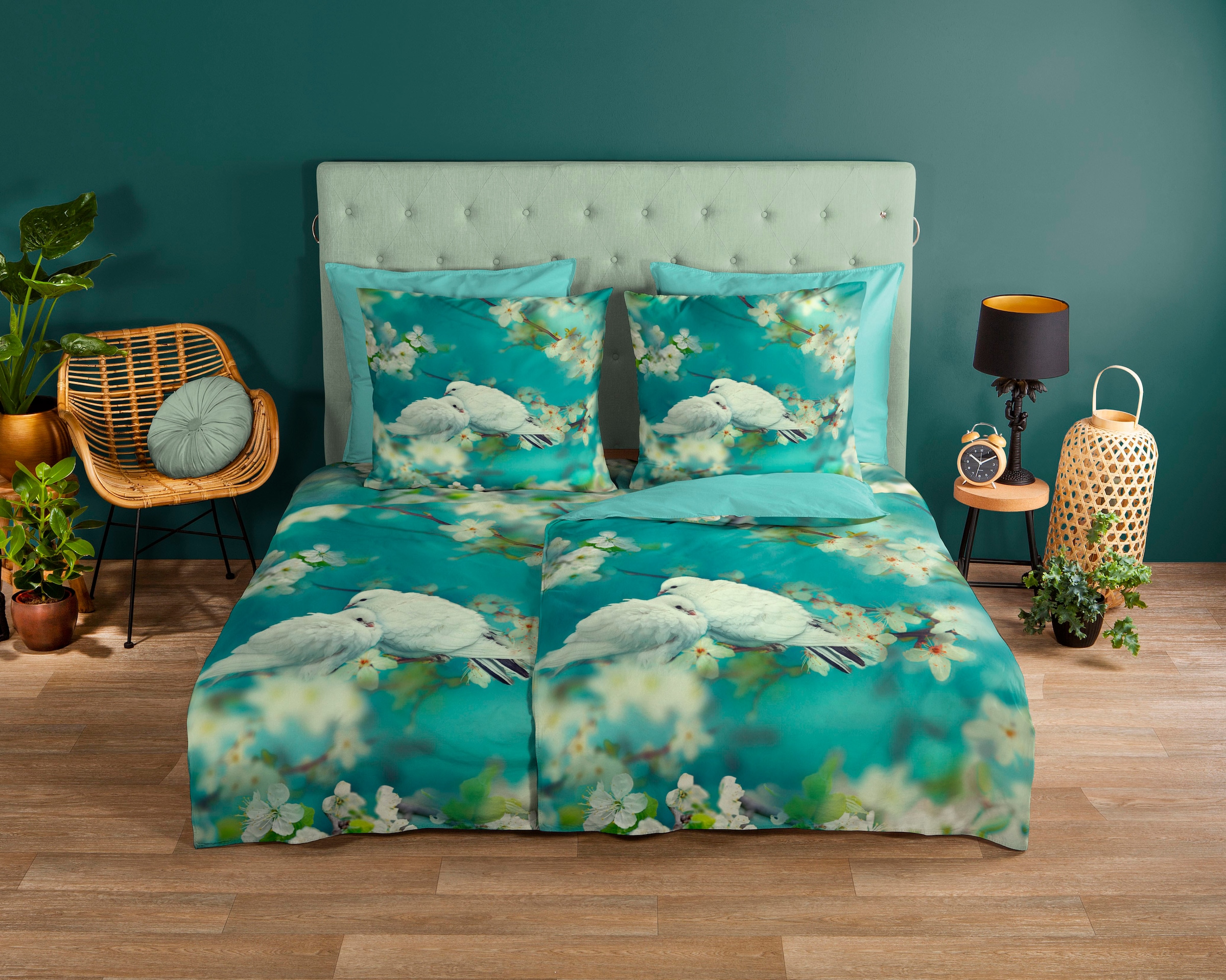 good morning Wendebettwäsche »Loving« 3 Stk. tlg. 100% Baumwolle, 135x200, günstig online kaufen