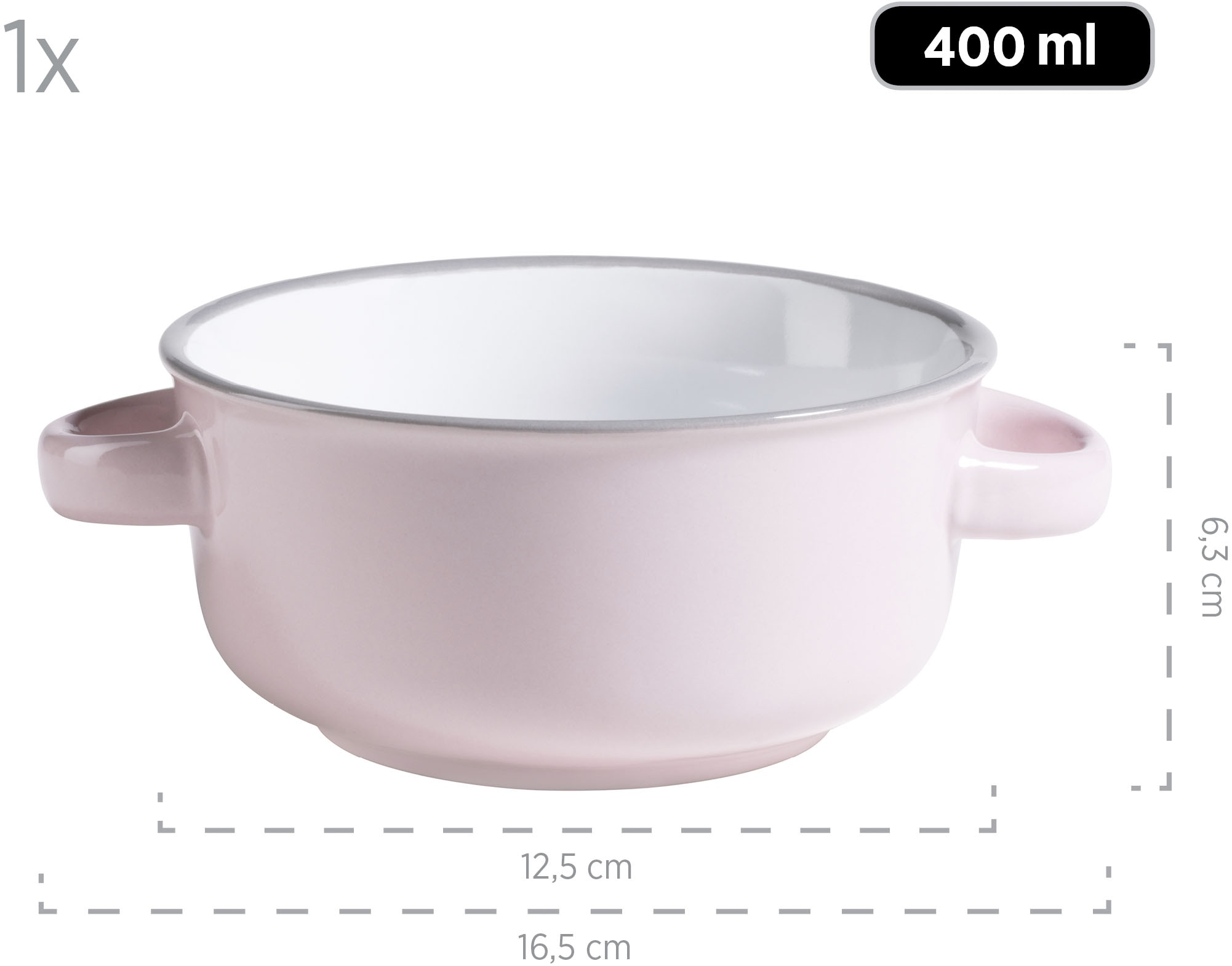 MÄSER Suppenteller »MAILA, Suppentassen-Set, Steinzeug«