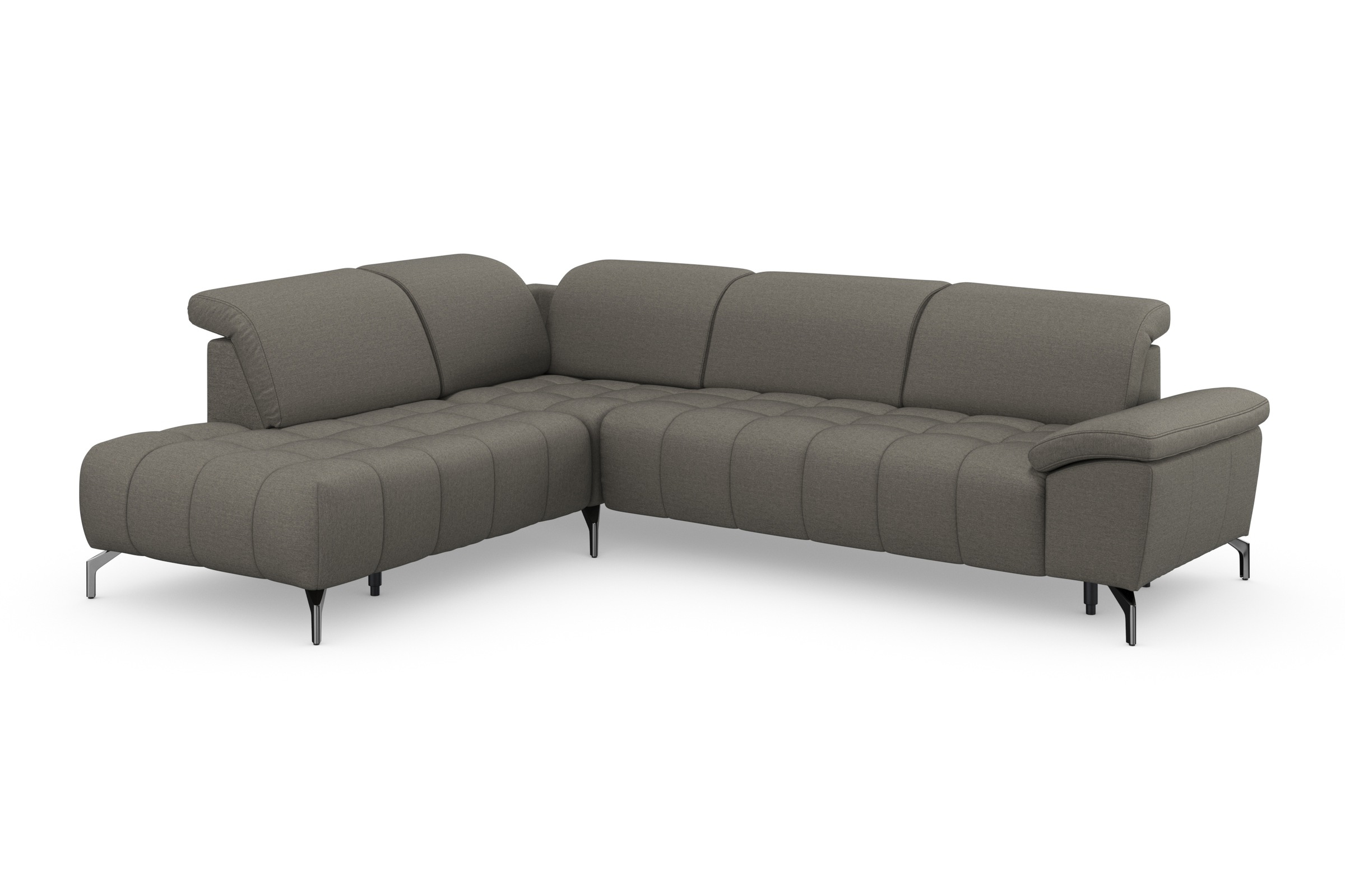 sit&more Ecksofa »Cool L-Form«, wahlweise mit Kopfteilverstellung und Vorziehsitz motorisch