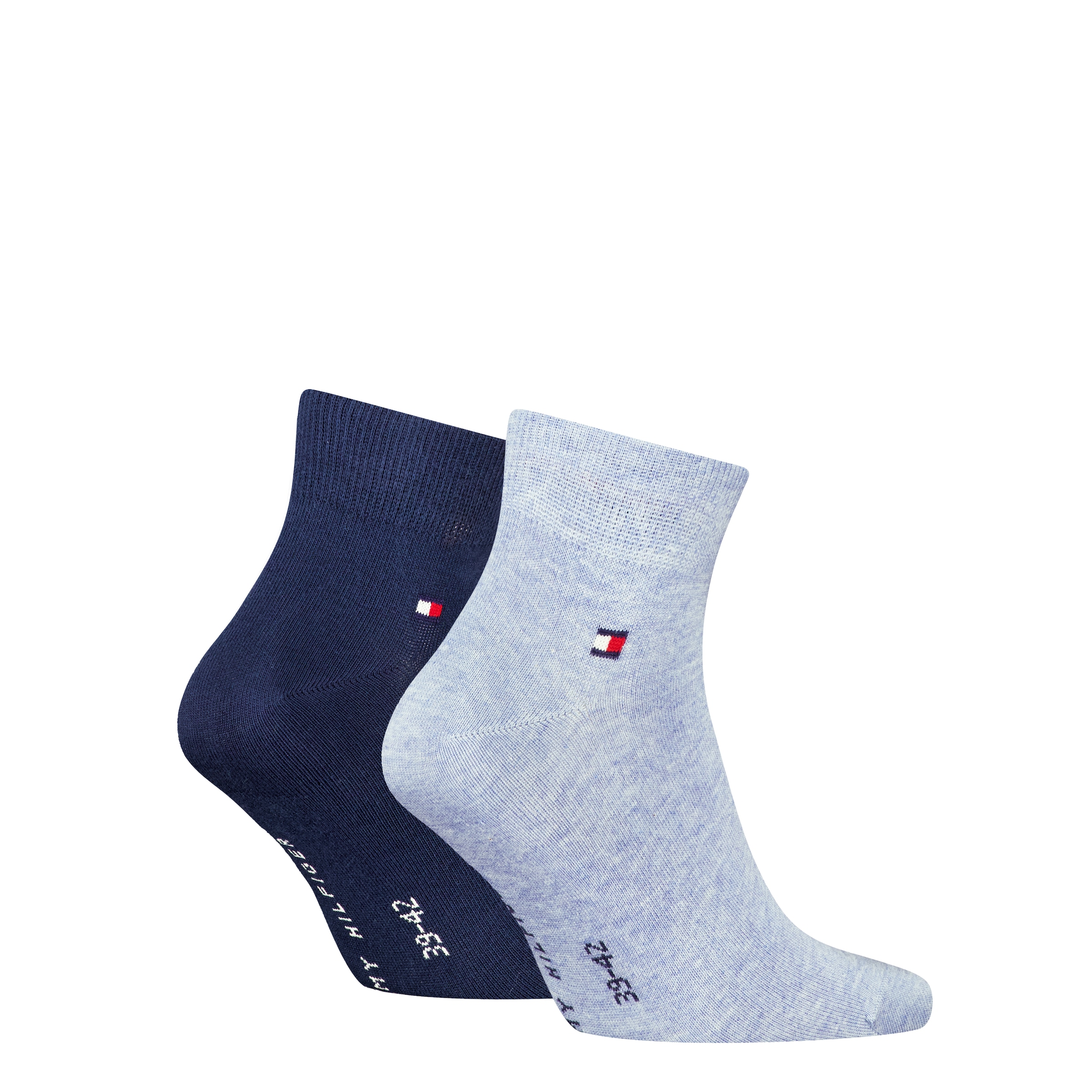 Tommy Hilfiger Kurzsocken »TH MEN QUARTER 2P« 2 Paar,  weicher, elastischer Rippenbund, klassisches Tommy Hilfiger Logo