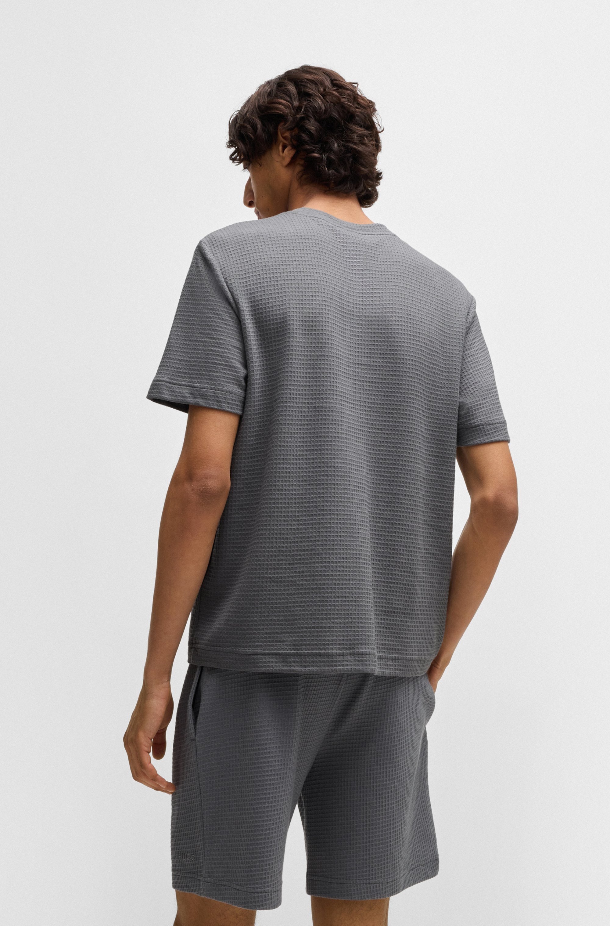 HUGO Underwear T-Shirt »,Austin T-Shirt« Waffelstruktur und Logo-Stickerei