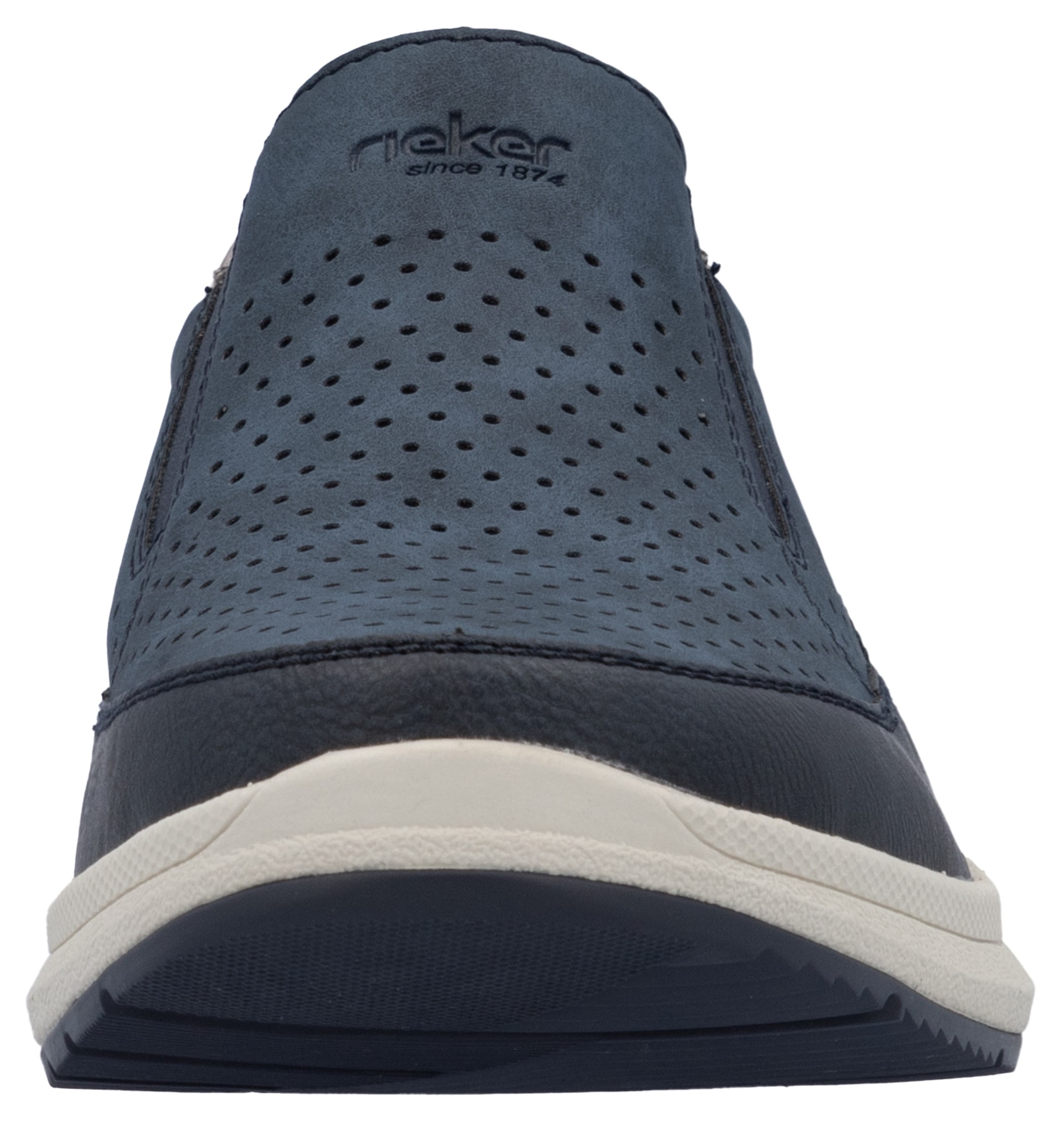 Rieker Slip-On Sneaker, Slipper, Schlupfschuh, Halbschuh mit seitlichen Stretcheinsätzen