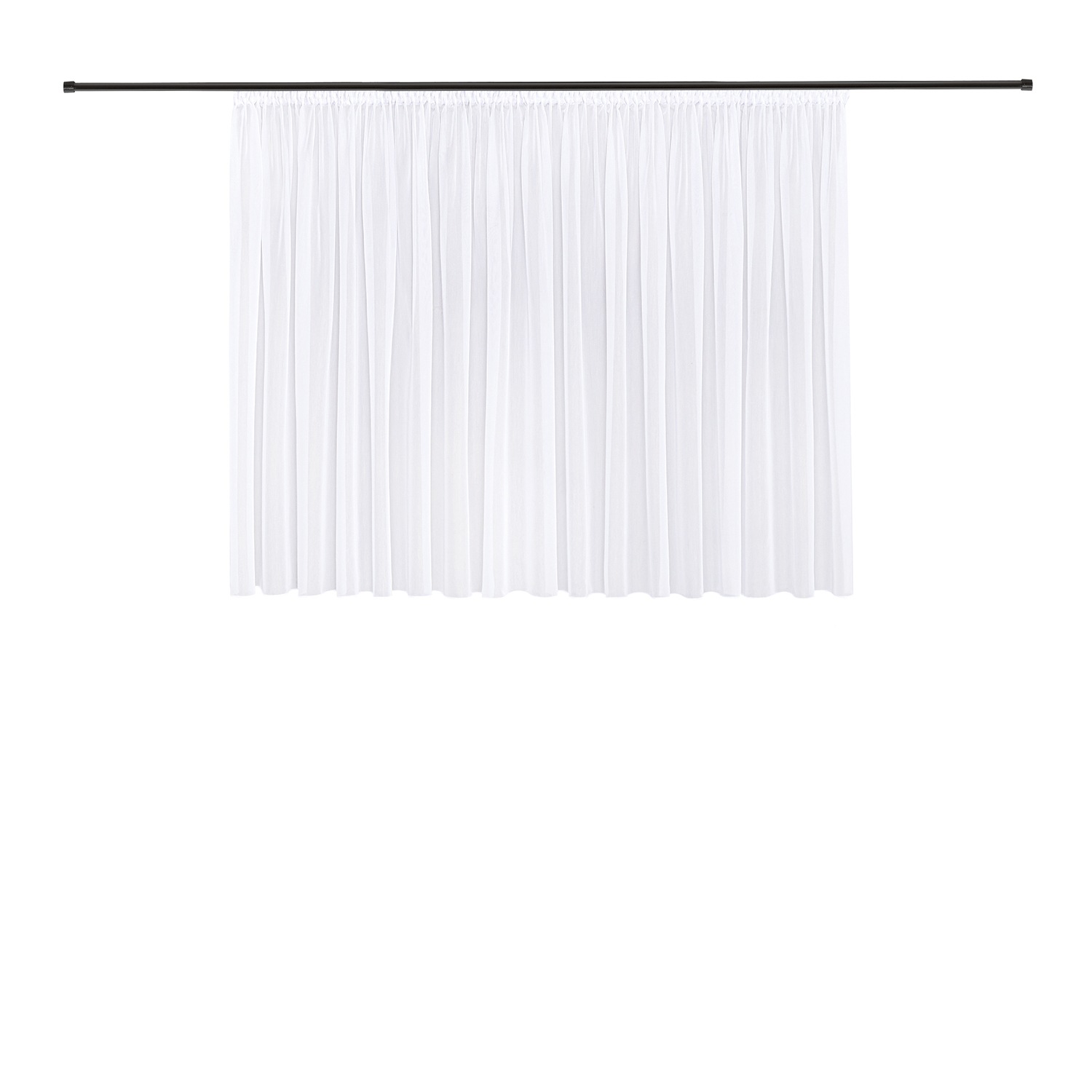 Gerster Gardine »Martina« Smokband 1 Stk. tlg. Pflegeleichte Effekt-Voile-W günstig online kaufen