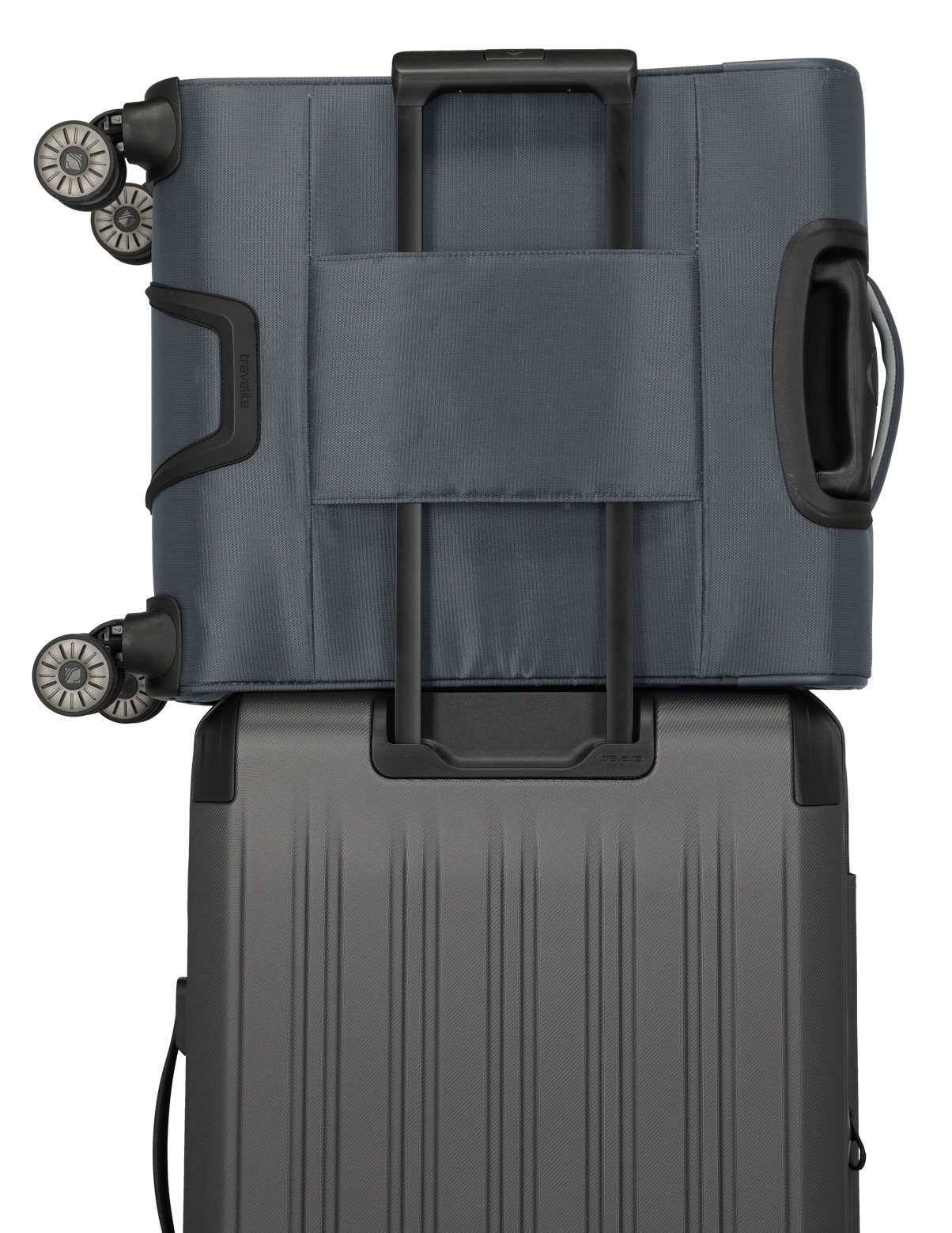 travelite Handgepäck-Trolley »JETPACK Max 4 Cabin, konzip. für Lufthansa, Austrian Airlines & Swiss«, 4 Rollen, Weichgepäck-Koffer Handgepäck für die meisten gängigen Airlines