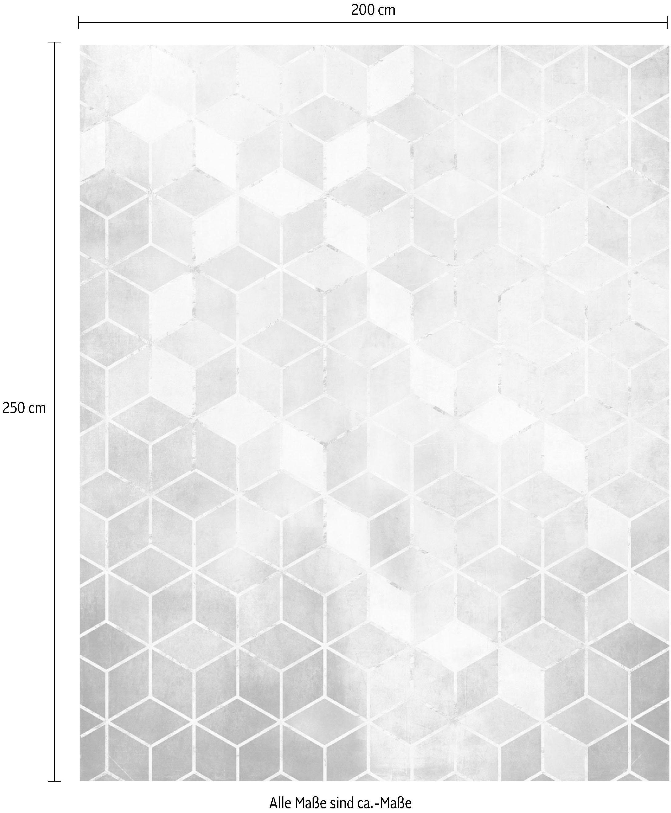 Komar Vliestapete »Digitaldruck Vlies - Mosaik Azzuro - Größe 200 x 250 cm«, bedruckt, Wohnzimmer, Schlafzimmer