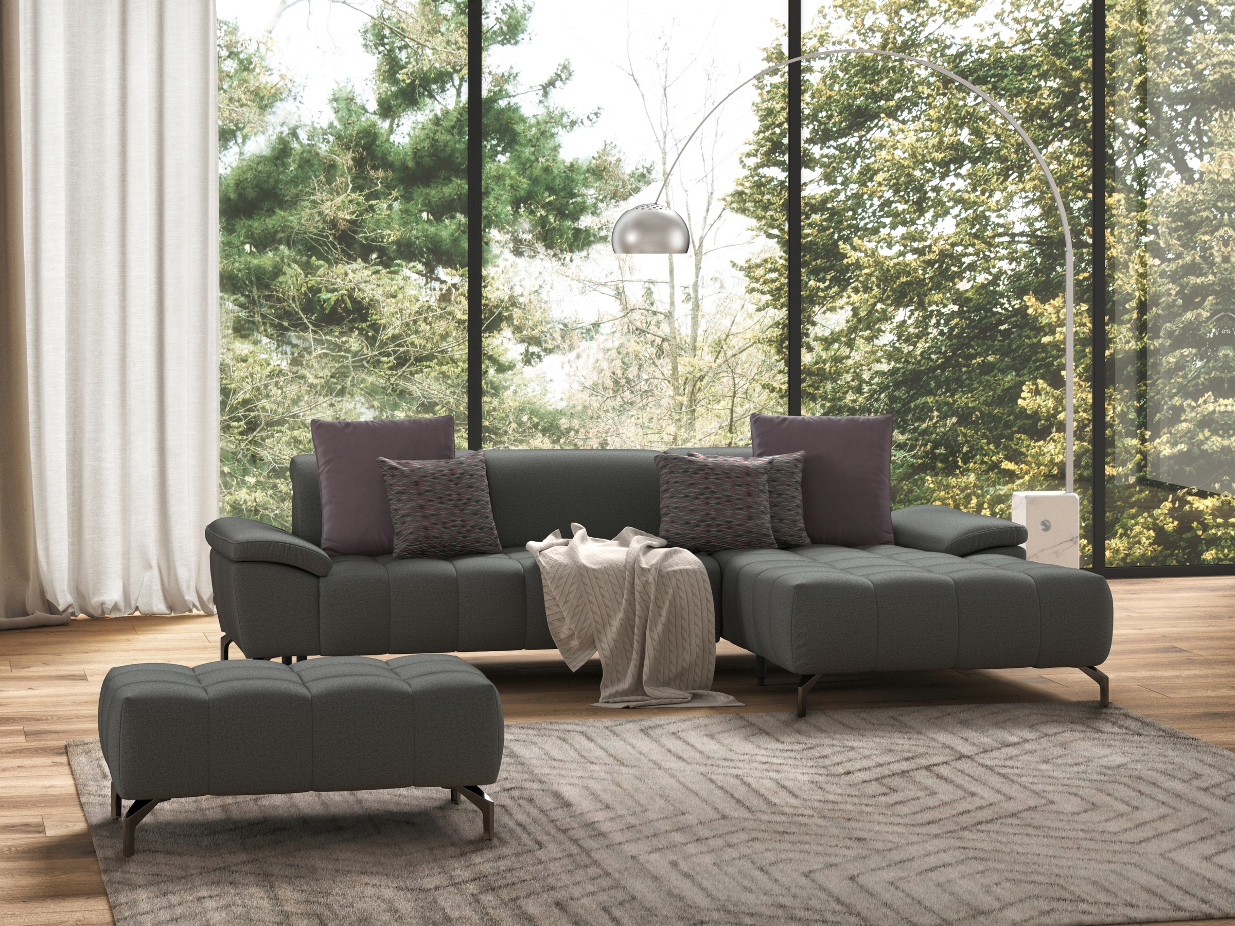sit&more Hocker »Cool«, mit schwarzen Füßen