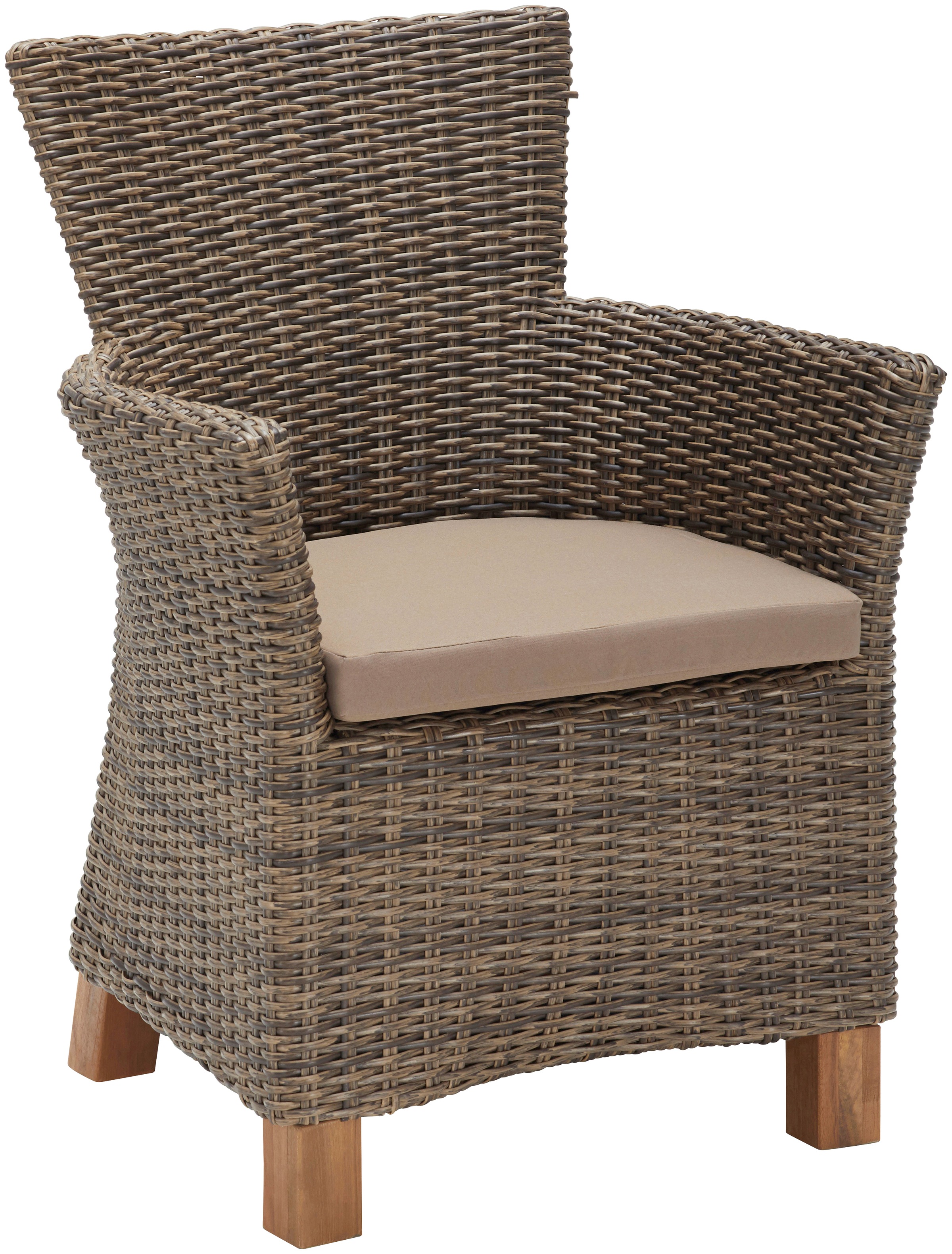 MERXX Garten-Essgruppe »Toskana« 8x Sessel, 1x Doppelausziehtisch 180(220/2 günstig online kaufen