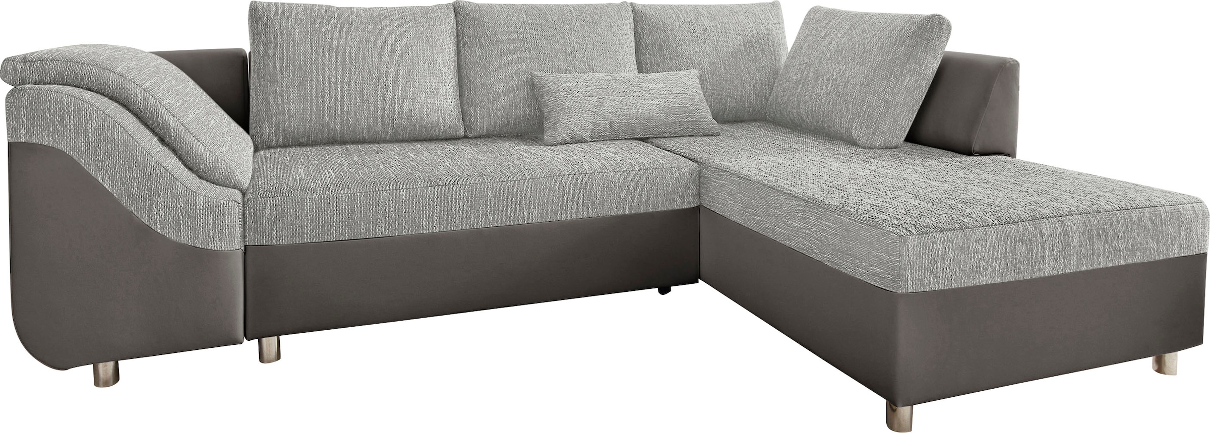 COLLECTION AB Ecksofa »Sally L-Form«, mit und ohne Bettfunktion, inklusive loser Rücken- und Zierkissen