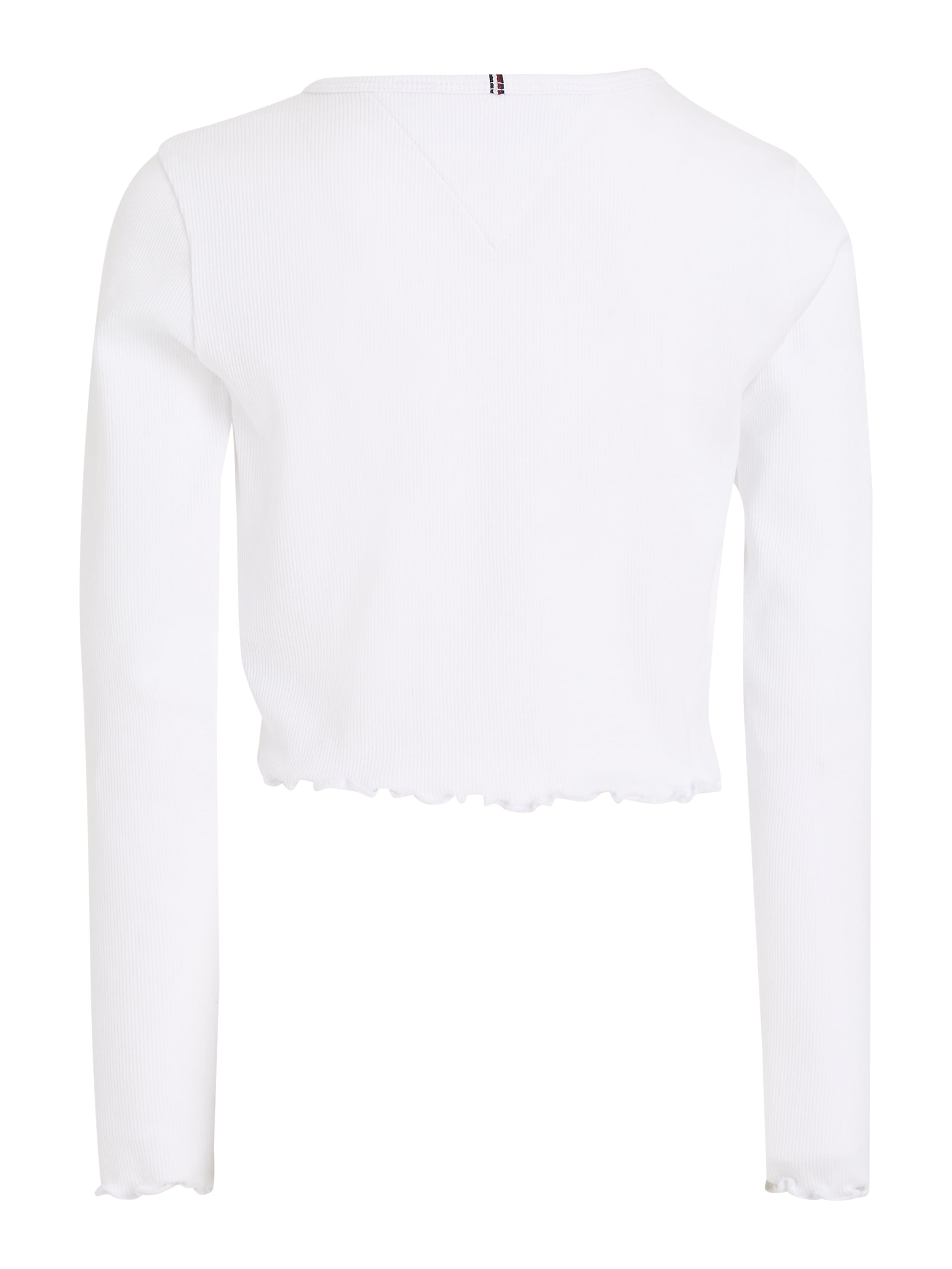 Tommy Hilfiger Langarmshirt »ESSENTIAL RIB TOP L/S«, mit Babylock Saum