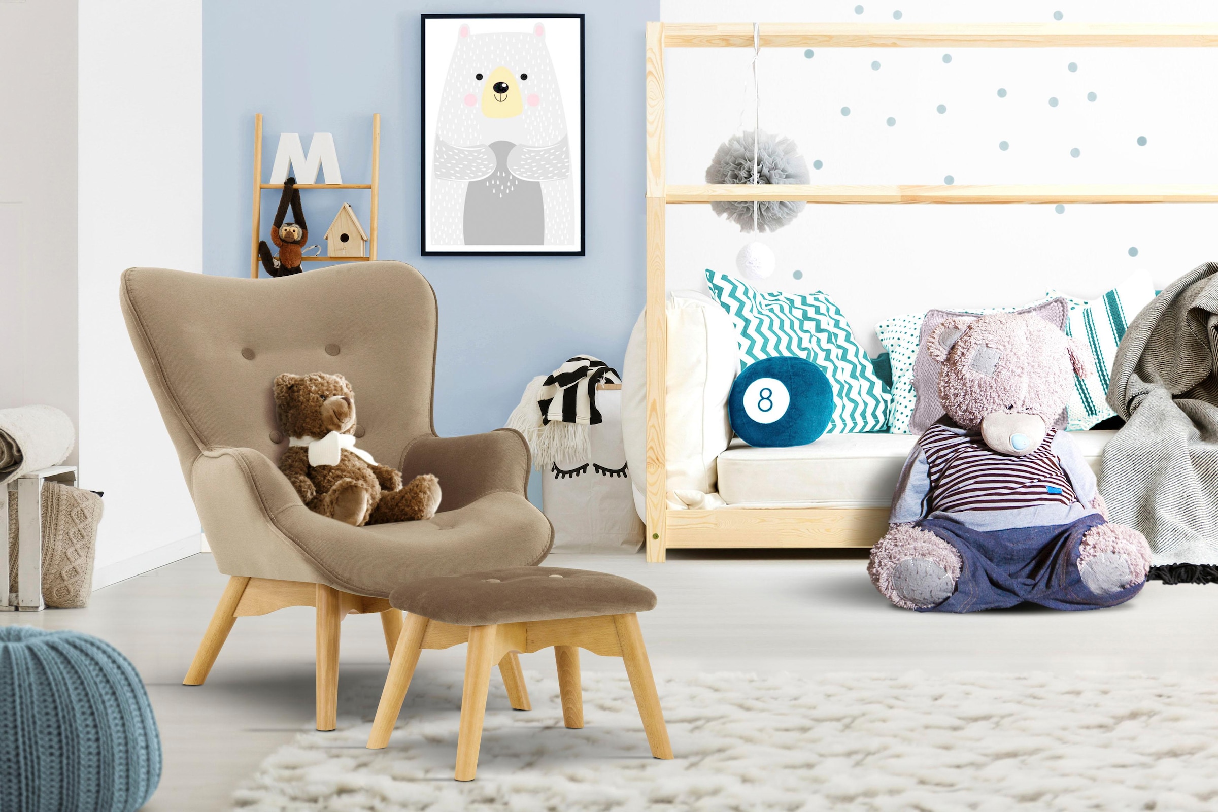 Home affaire Sessel »Duca Mini« in kleiner Ausführung für Kinder günstig online kaufen