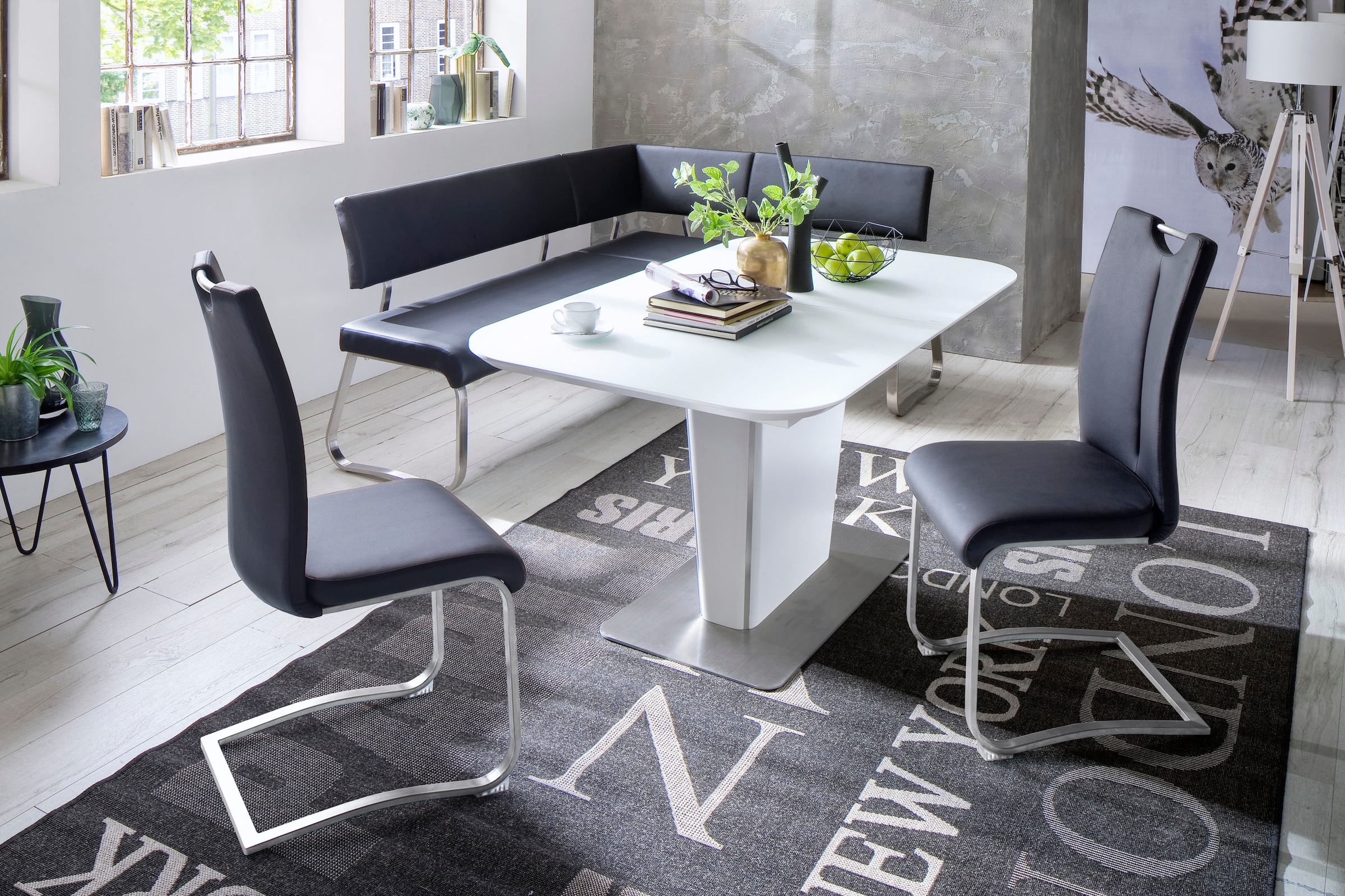 MCA furniture Eckbank »Arco«, Eckbank frei im Raum stellbar, Breite 200 cm,  belastbar bis 500 kg online bestellen