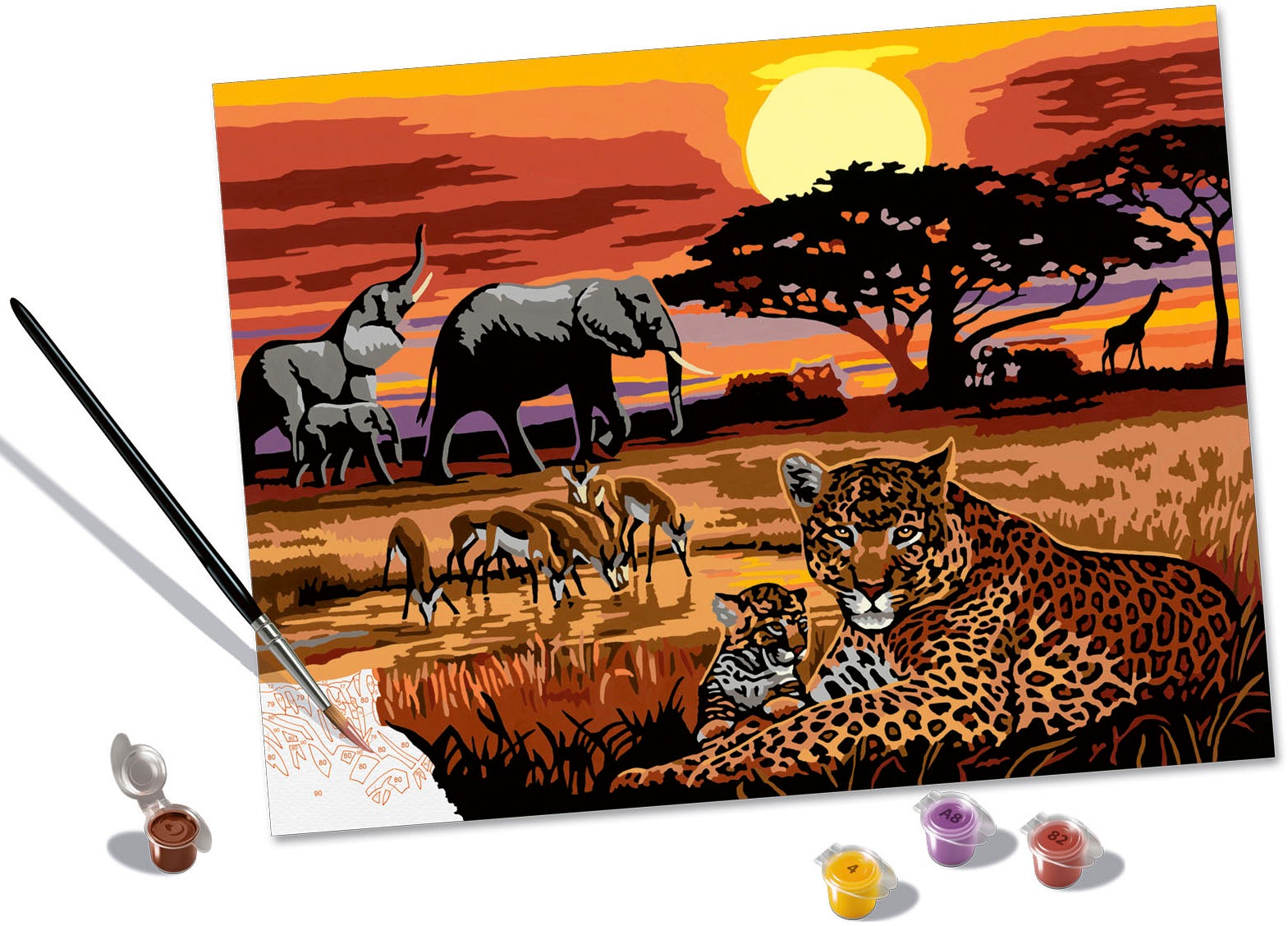 Ravensburger Malen nach Zahlen »CreArt, Savannah Landscapes«, Made in Europe