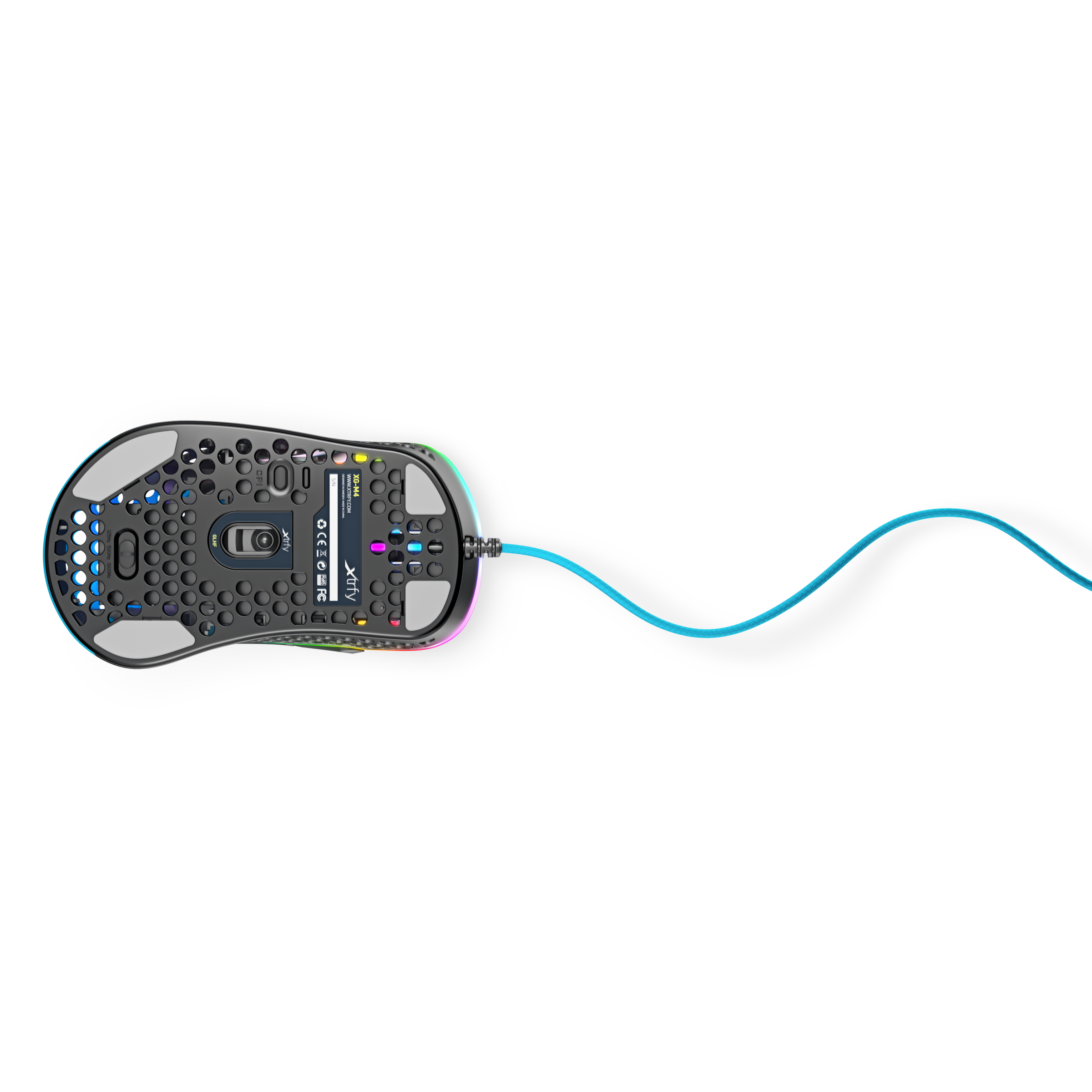 Cherry Xtrfy Gaming-Maus »M4 RGB«, kabelgebunden, ultraleichte Gaming-Maus