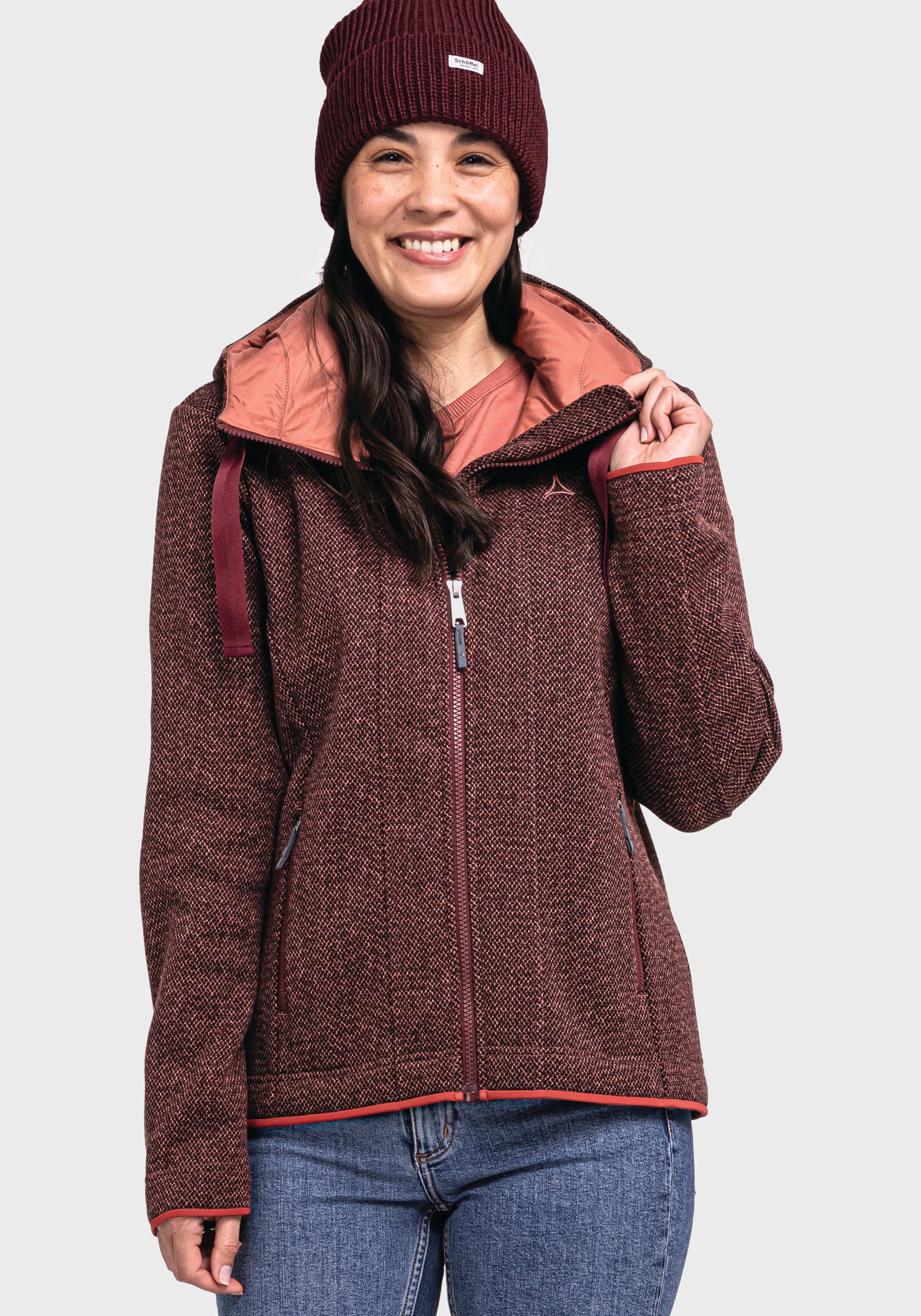 Schöffel Fleecejacke »Fleece Hoody Aurora L«, mit Kapuze
