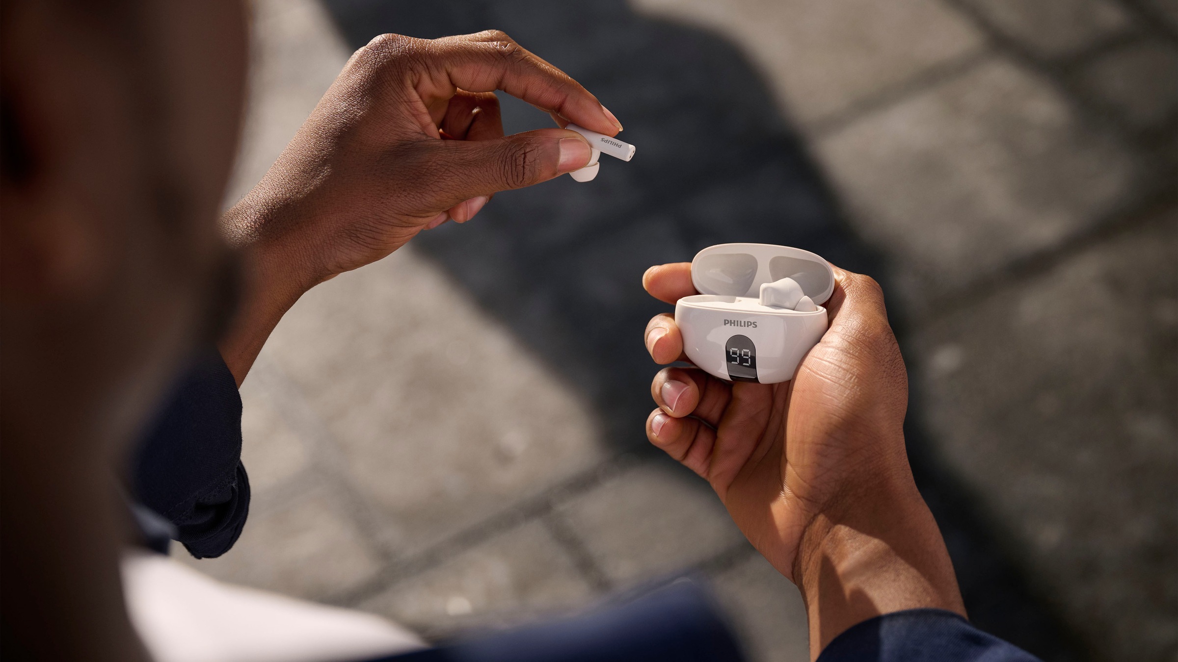 Philips wireless In-Ear-Kopfhörer »TAT2520«, Bluetooth, Adaptive Noise-Cancelling-Freisprechfunktion-Multi-Point-Verbindung-Rauschunterdrückung-Sprachsteuerung-kompatibel mit Siri