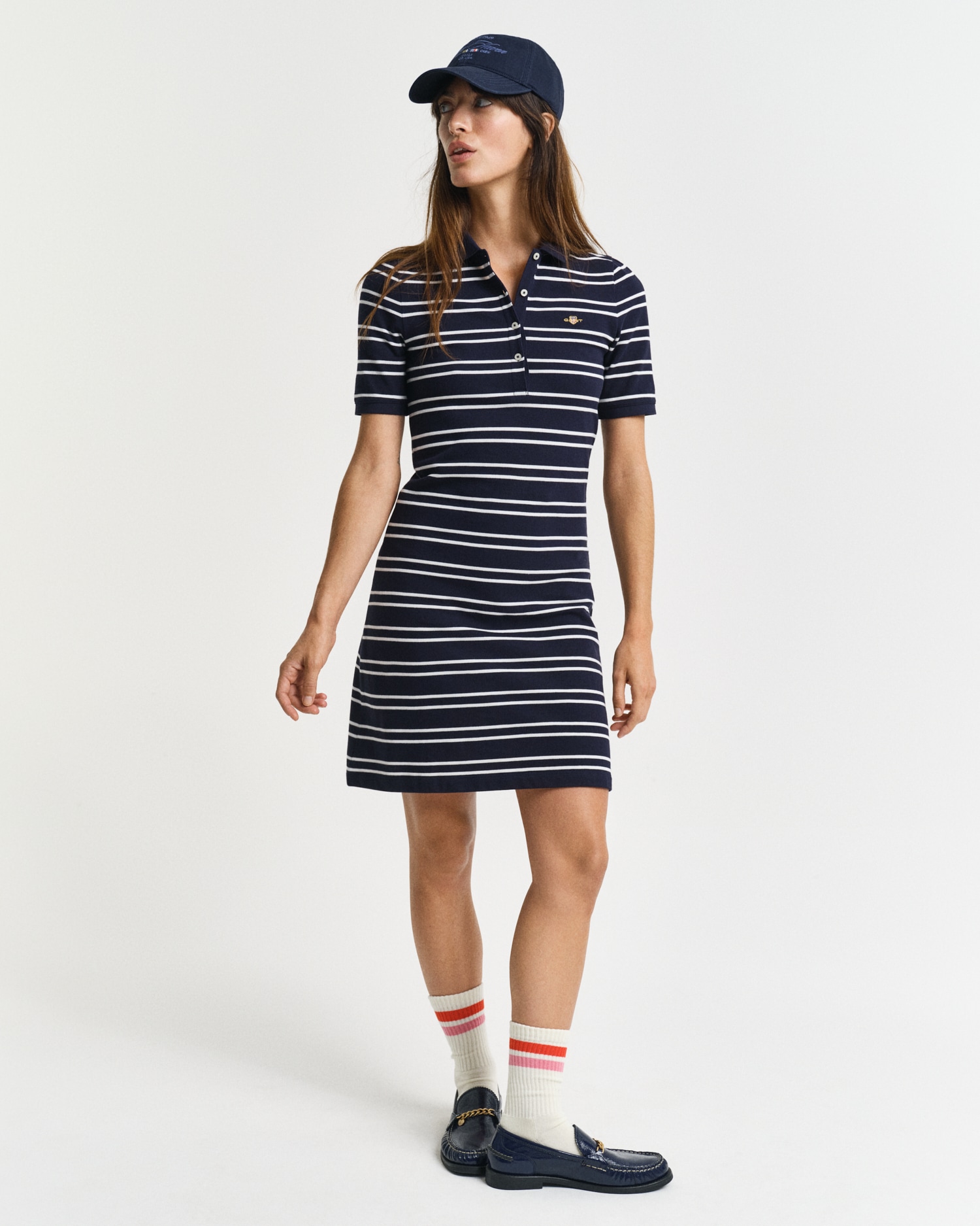 Gant Polokleid »STRIPE SHIELD SS PIQUE POLO DRESS«