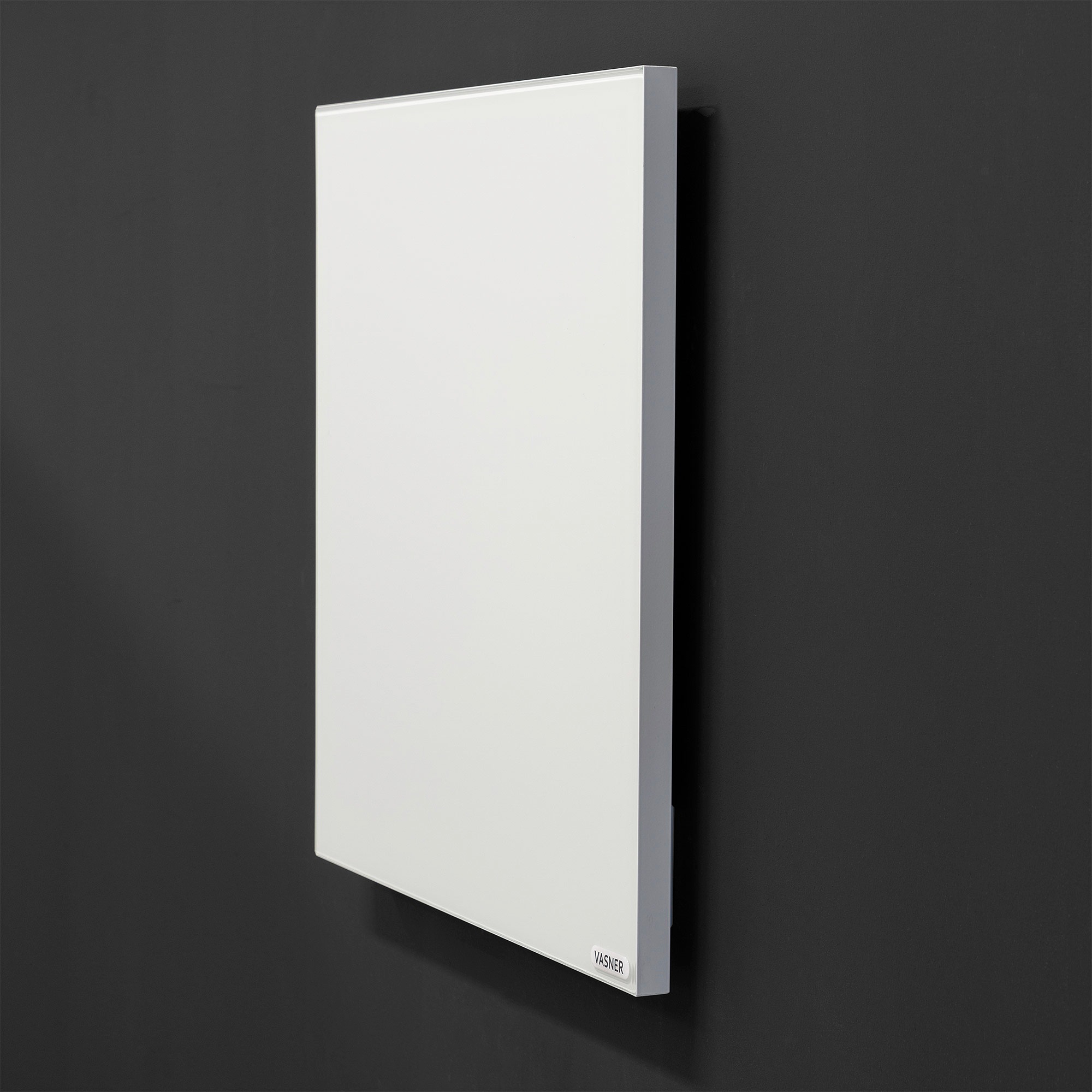 Vasner Infrarotheizung »Glas mit Rahmen weiß, 450 W, Citara G«, Infrarot Glasheizung, IP44 Bad geeignet