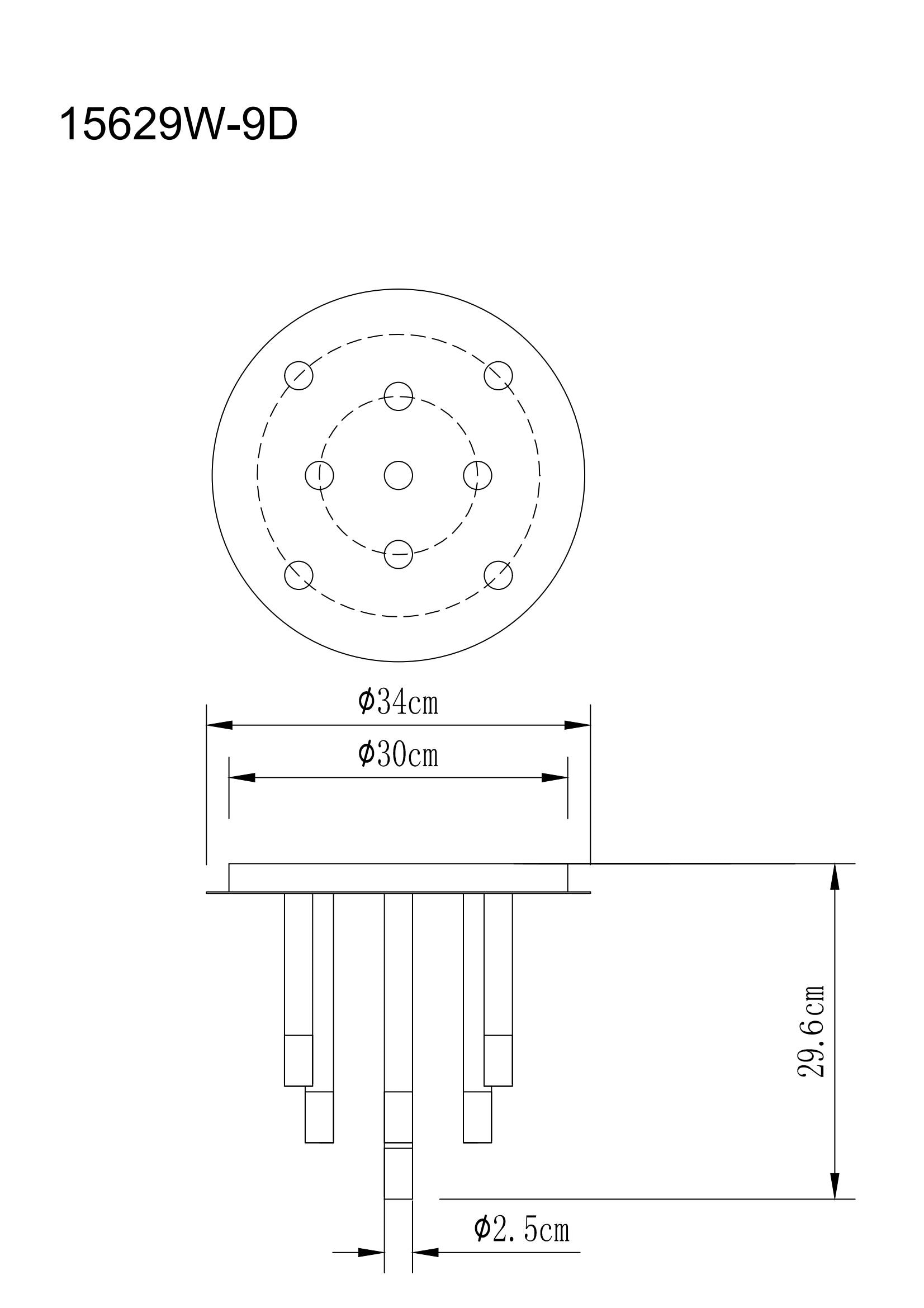 GLOBO LIGHTING Deckenleuchte »RYAN« G9 1 Stk. Deckenlampe/Stäbe/Metall/Wohnzimmer/Essbereich/Acryl satiniert