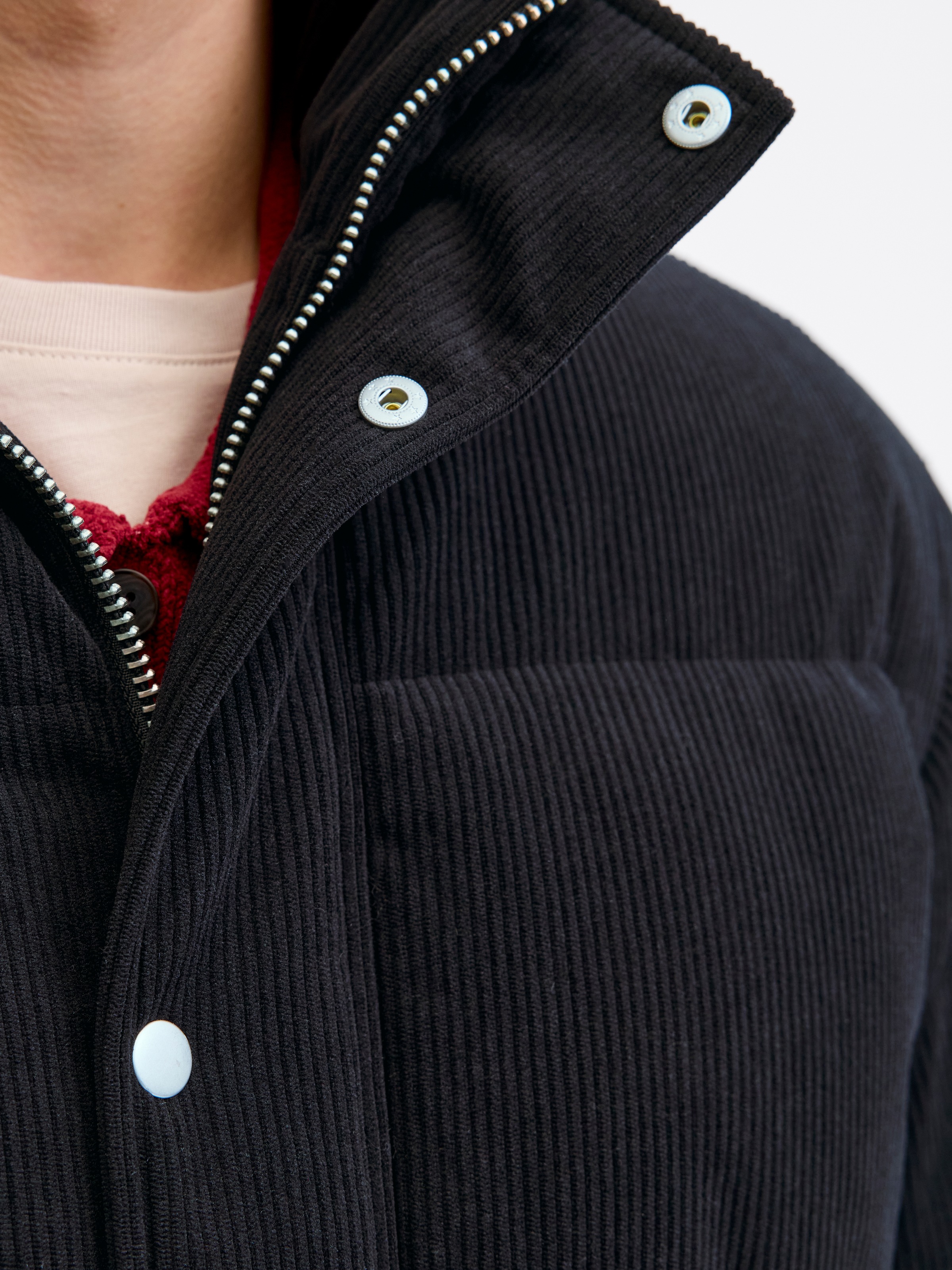 Jack & Jones Steppjacke »JORGREENE CORDUROY PUFFER JACKET« ohne Kapuze