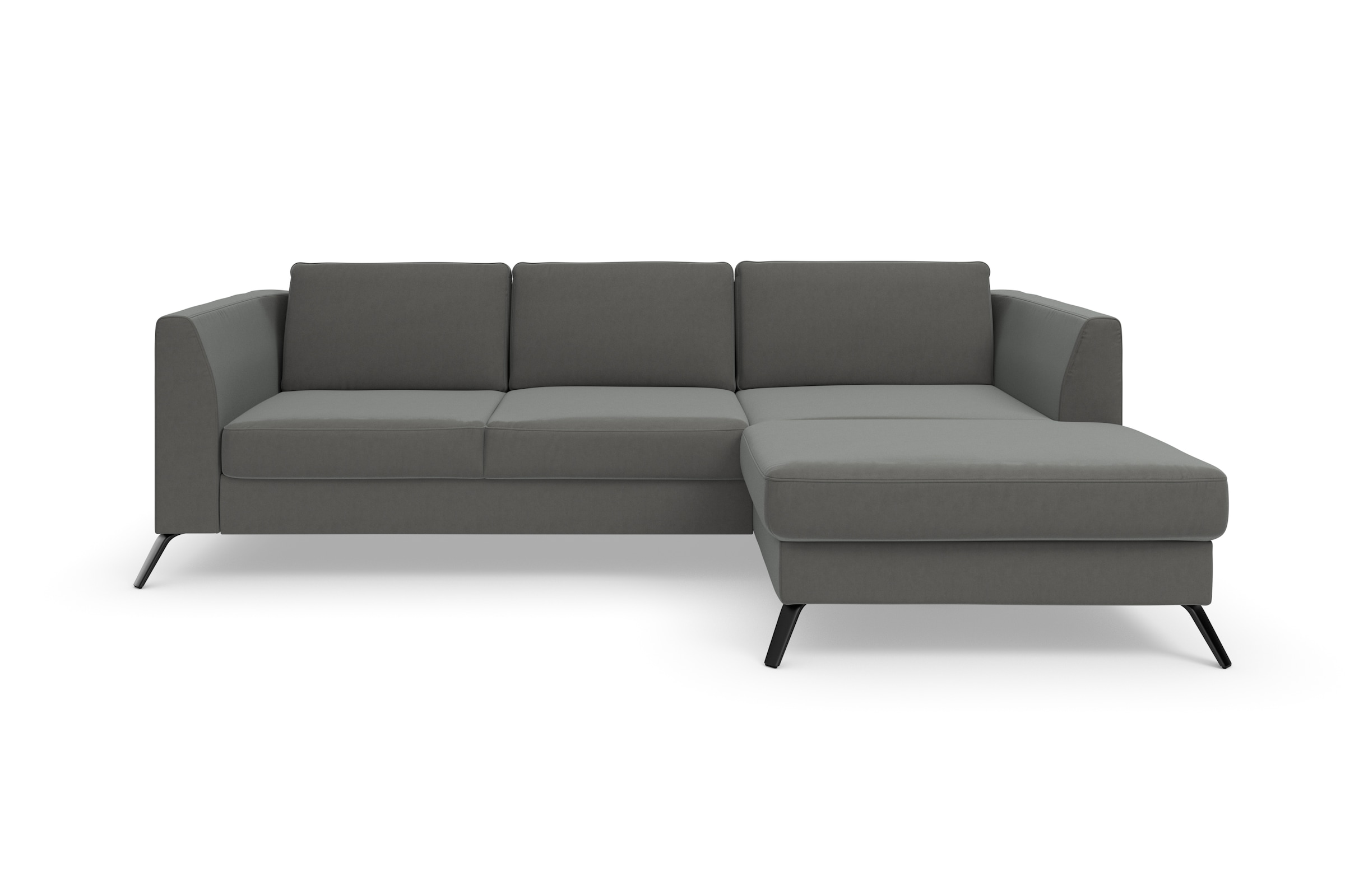 sit&more Ecksofa »Olsen L-Form«, inklusive Sitztiefenverstellung, wahlweise mit Bettfunktion, 15cm hoch