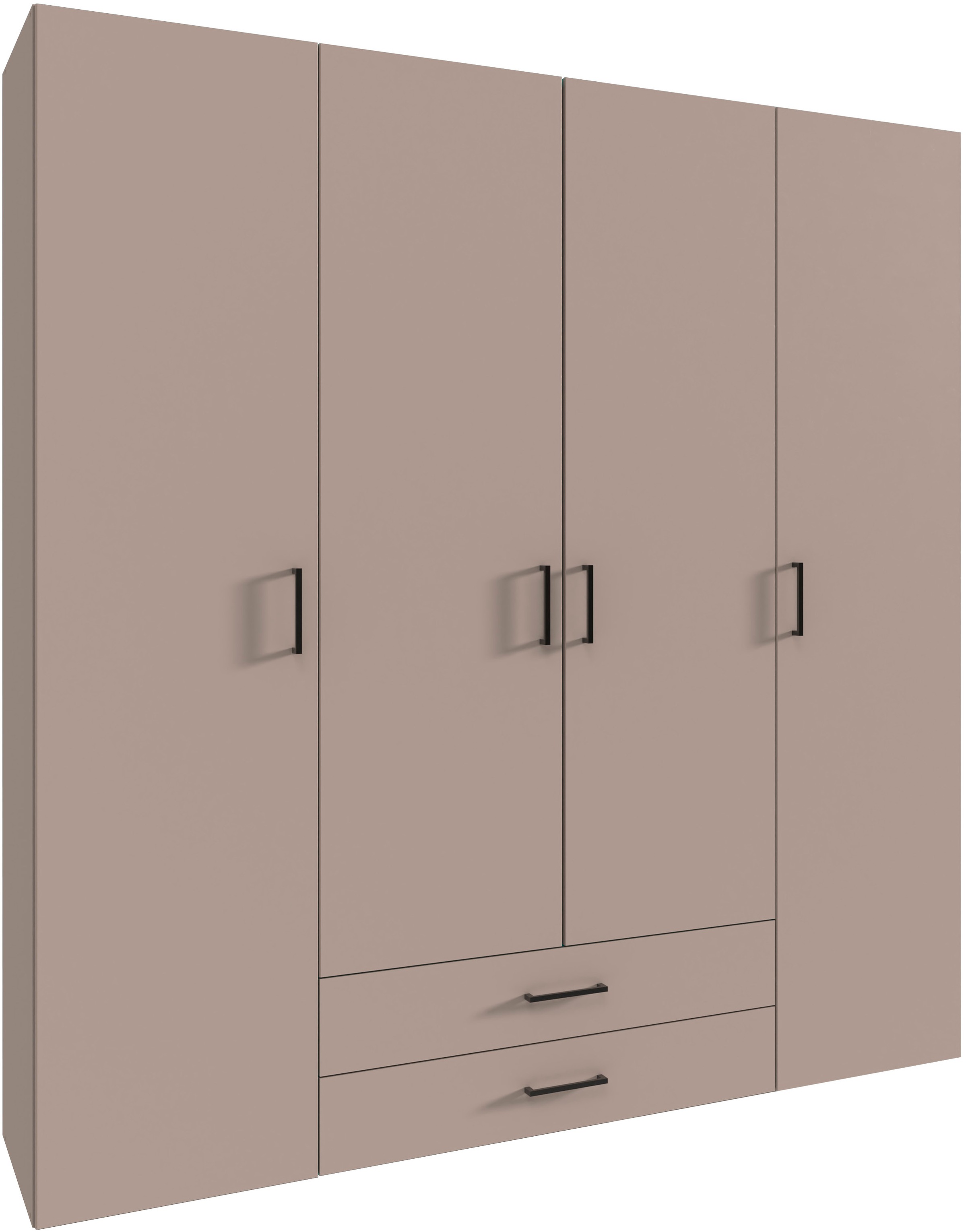 Wimex Drehtürenschrank »Mugano« mit langen oder kurzen Griffen aus Metall, günstig online kaufen