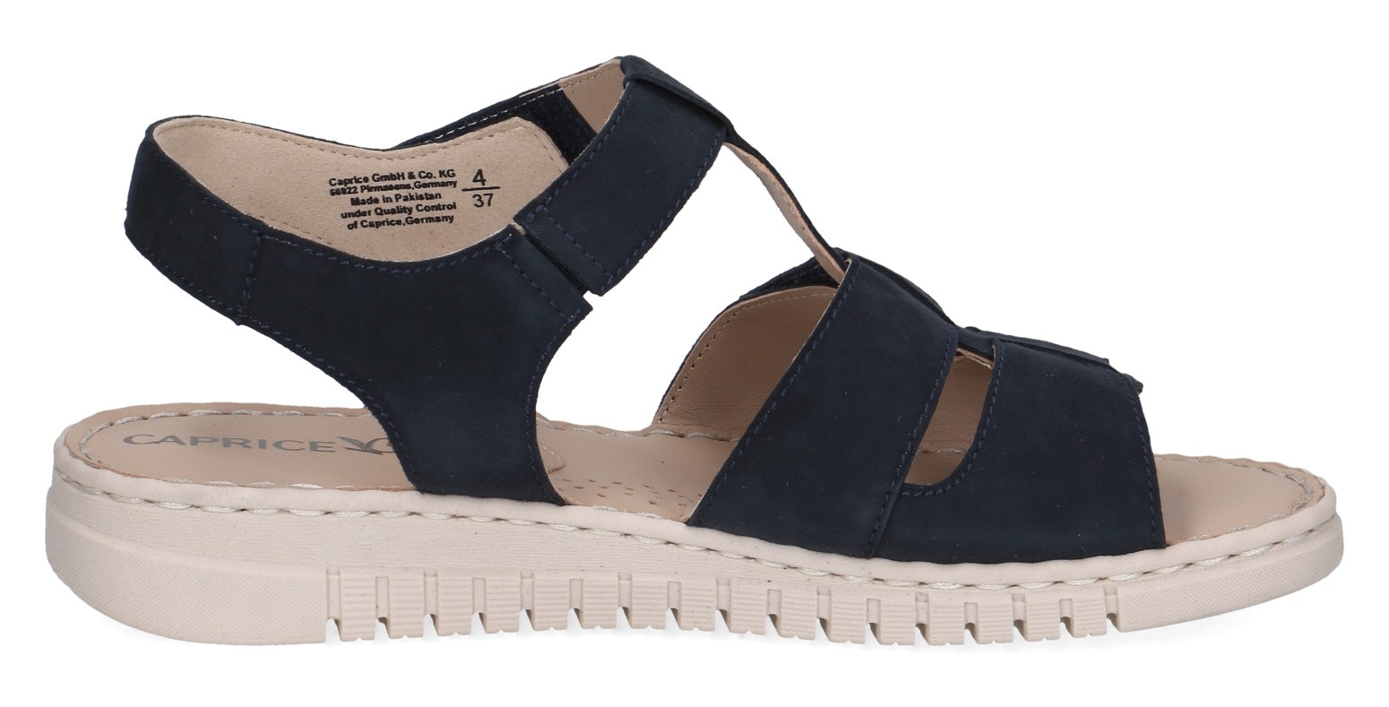 Caprice Riemchensandale, Keilsandalette, Bequemschuh, Sommerschuh mit Klettverschlüssen