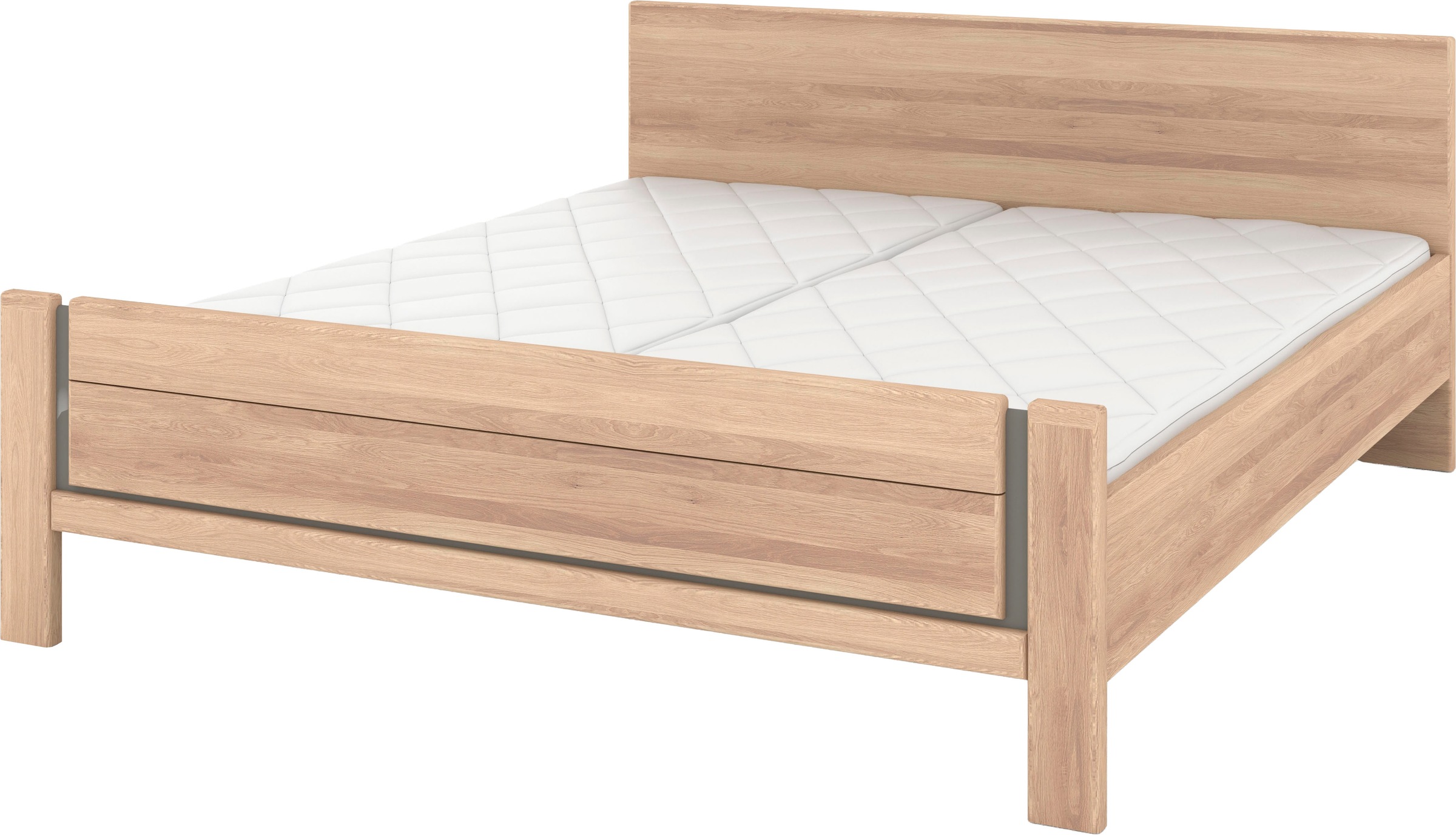 Musterring Holzbett »Sorrent, Bettgestell, Bettrahmen, teilmassiv Eiche«, ( günstig online kaufen