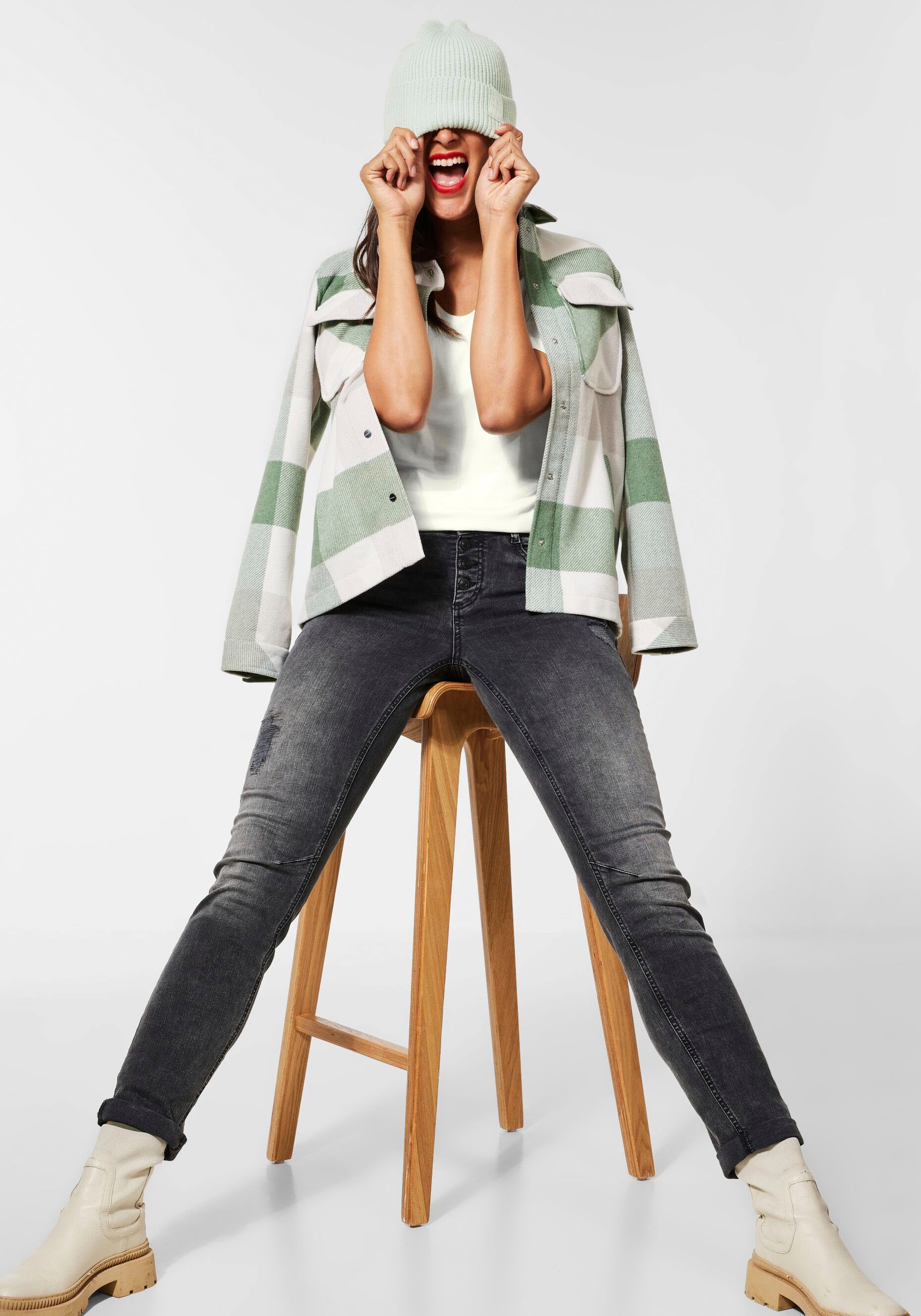 STREET ONE T-Shirt »Style Palmira« im Basic-Style