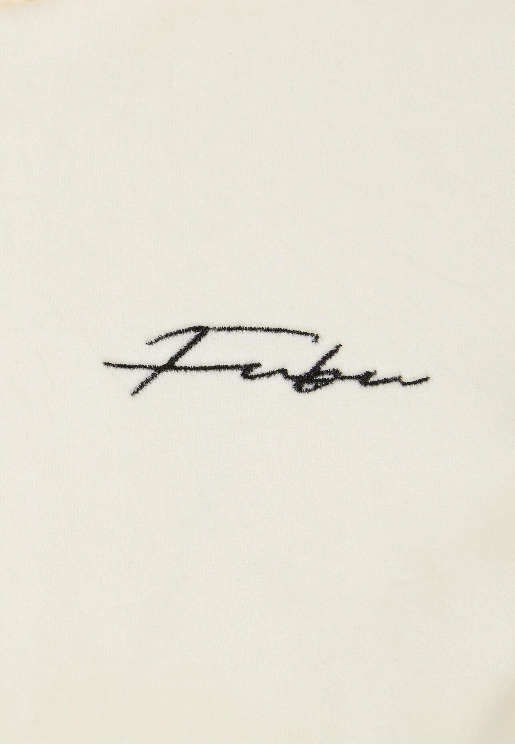 Fubu Kapuzenpullover »Fubu Damen FW224-020-1 Signature Velours Zip Hoodie offwhite« 1 Stk.