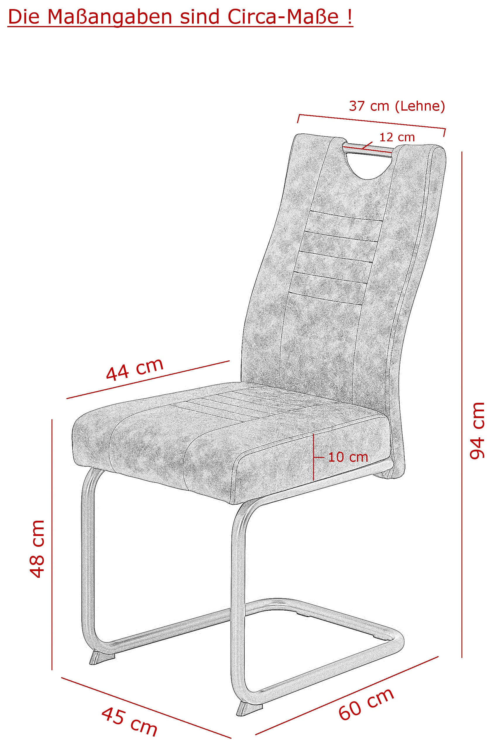 OTTO home Essgruppe »"Altona", Esstisch ausziehbar plus 6 Stühle, TOPSELLER!« Esstisch ausziehbar 140 - 180 cm, 6 Freischwinger, 7 tlg. tlg. Säulentisch 140-180x90 cm, Stuhl mit Federkorb, 140 kg belastbar