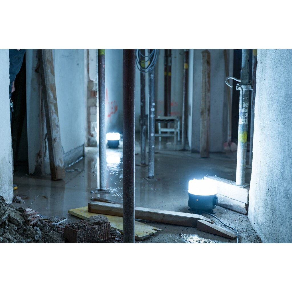 Brennenstuhl LED Baustrahler »Mobiler 360° LED Akku Strahler«, Leuchtdauer 12h