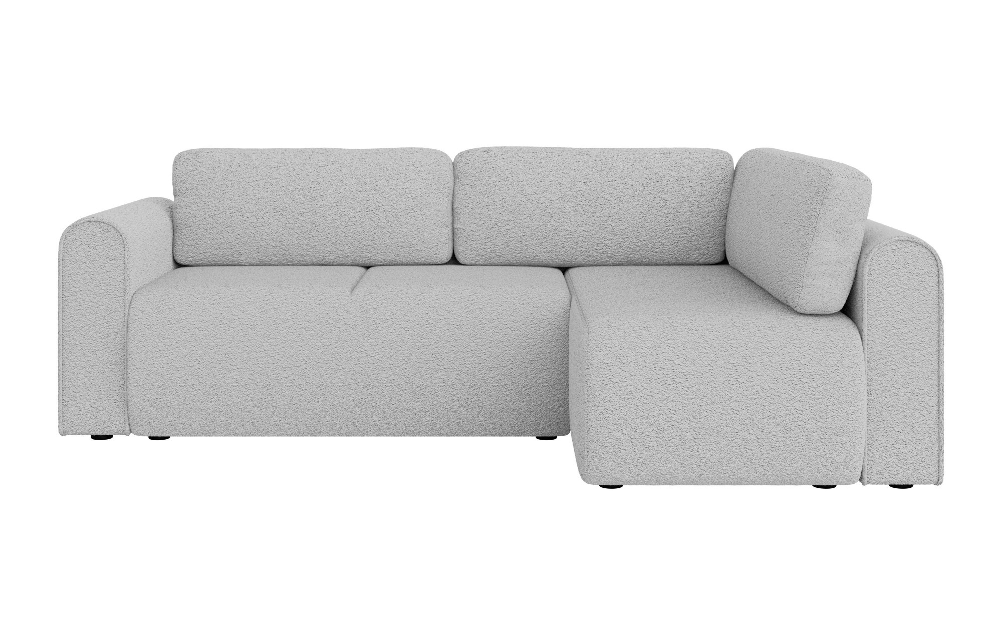 INOSIGN Ecksofa »Zacharia wahlweise Schlafsofa mit Bettkasten, B/T/H 250/166/86 cm«, L-Form mit Wellenunterfederung, Ottomane rechts oder links bestellbar