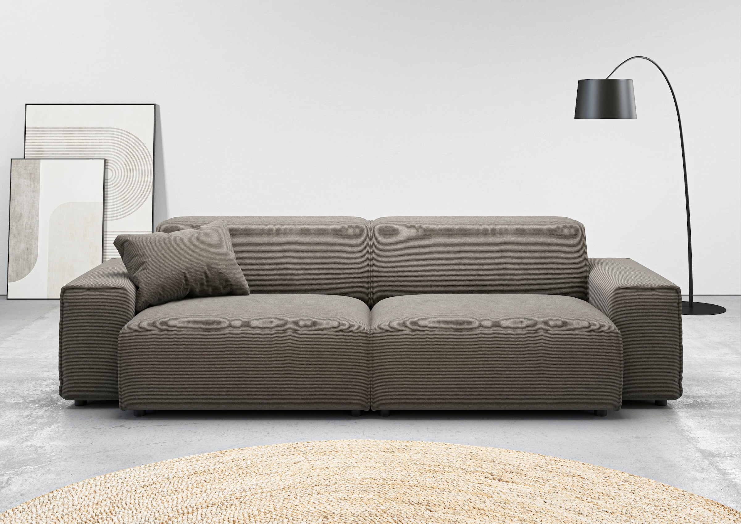 Home affaire Big-Sofa »Glimminge auch in Breitcord, Feincord + Easy care-Be günstig online kaufen