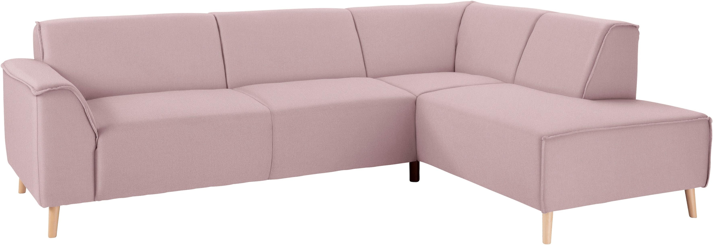 andas Ecksofa »Janek Scandic Design, elegant und zeitlos, L-Form« mit Feder günstig online kaufen