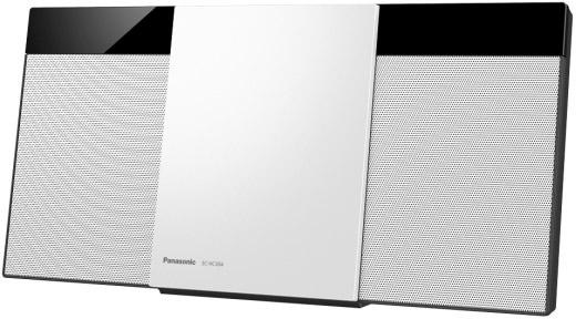 PANASONIC Microanlage »SC-HC304EG« (Bluetooth Digitalradio (DAB+) FM-Tuner mit RDS 20 W) weiß Wandmontagefähig, schicke Metalloberfläche