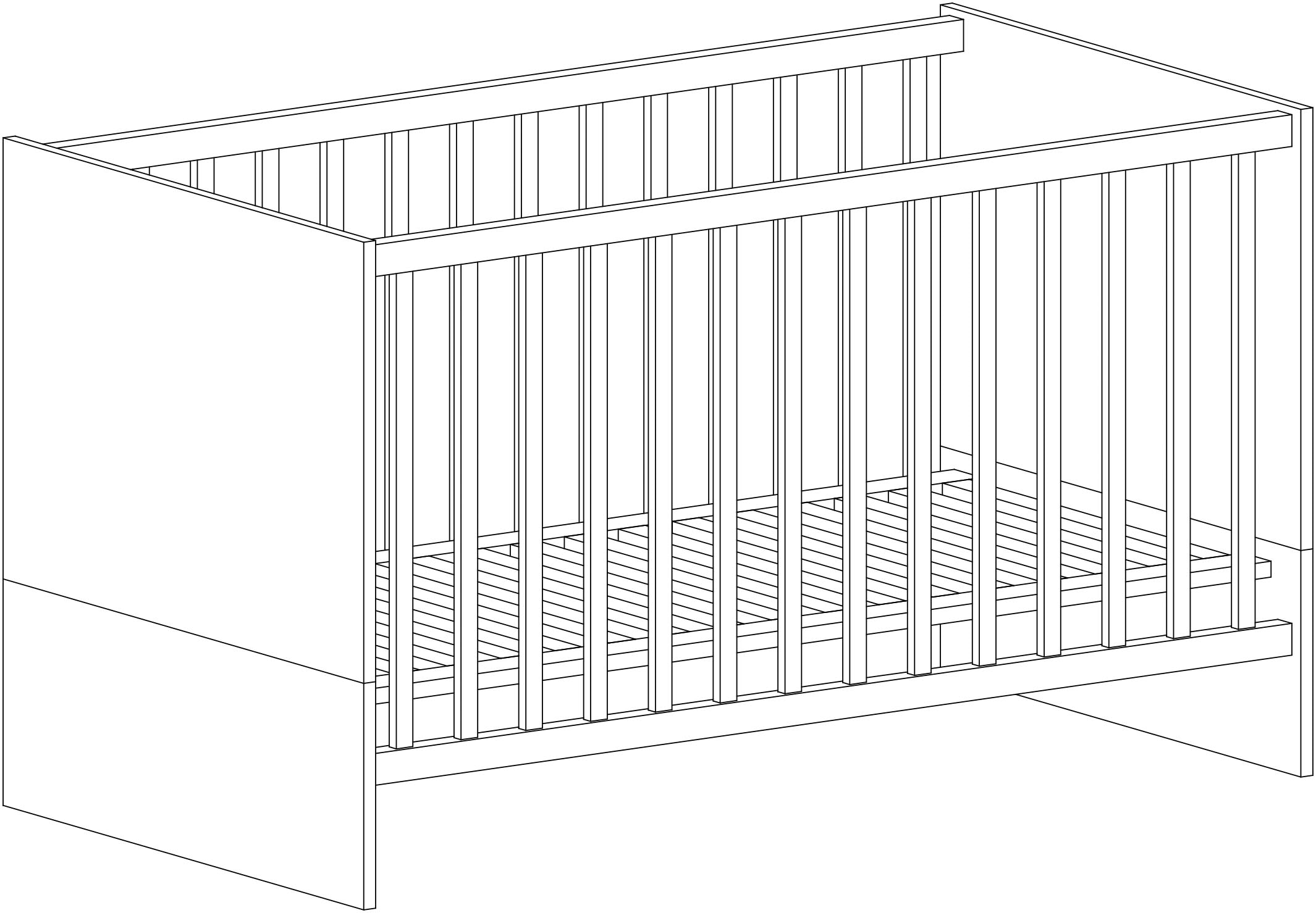 arthur berndt Babymöbel-Set »Babyzimmer Set »Jana« 2-teilig«, (Spar-Set, 2 St.), bestehend aus Kinderbett und Wickelkommode