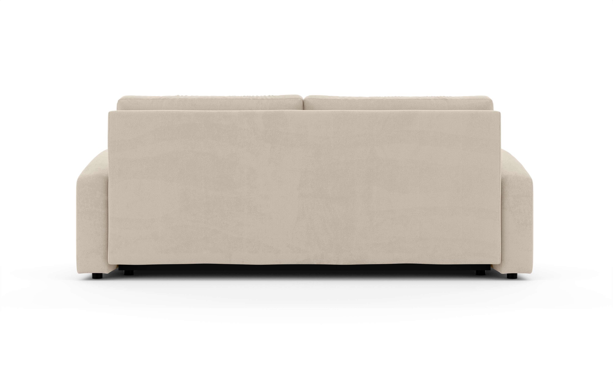 INOSIGN 3-Sitzer »JIGGS wahlweise Schlafsofa mit Bettkasten, Maße B/H/T: 228/96/110 cm«, Sofa mit Wellenunterfederung, enthält 2 Rückenkissen und 2 Zierkissen