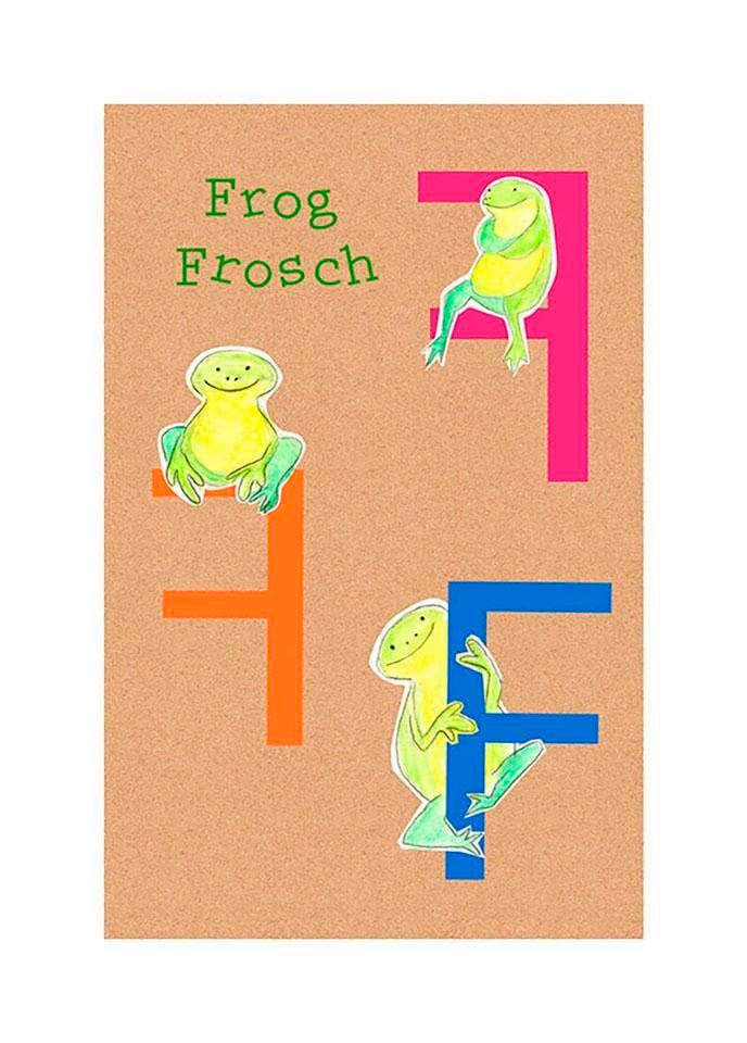 Komar Bild »ABC Animal F«, Buchstaben, (1 St.), Wandbild zur Dekoration - ohne Rahmen