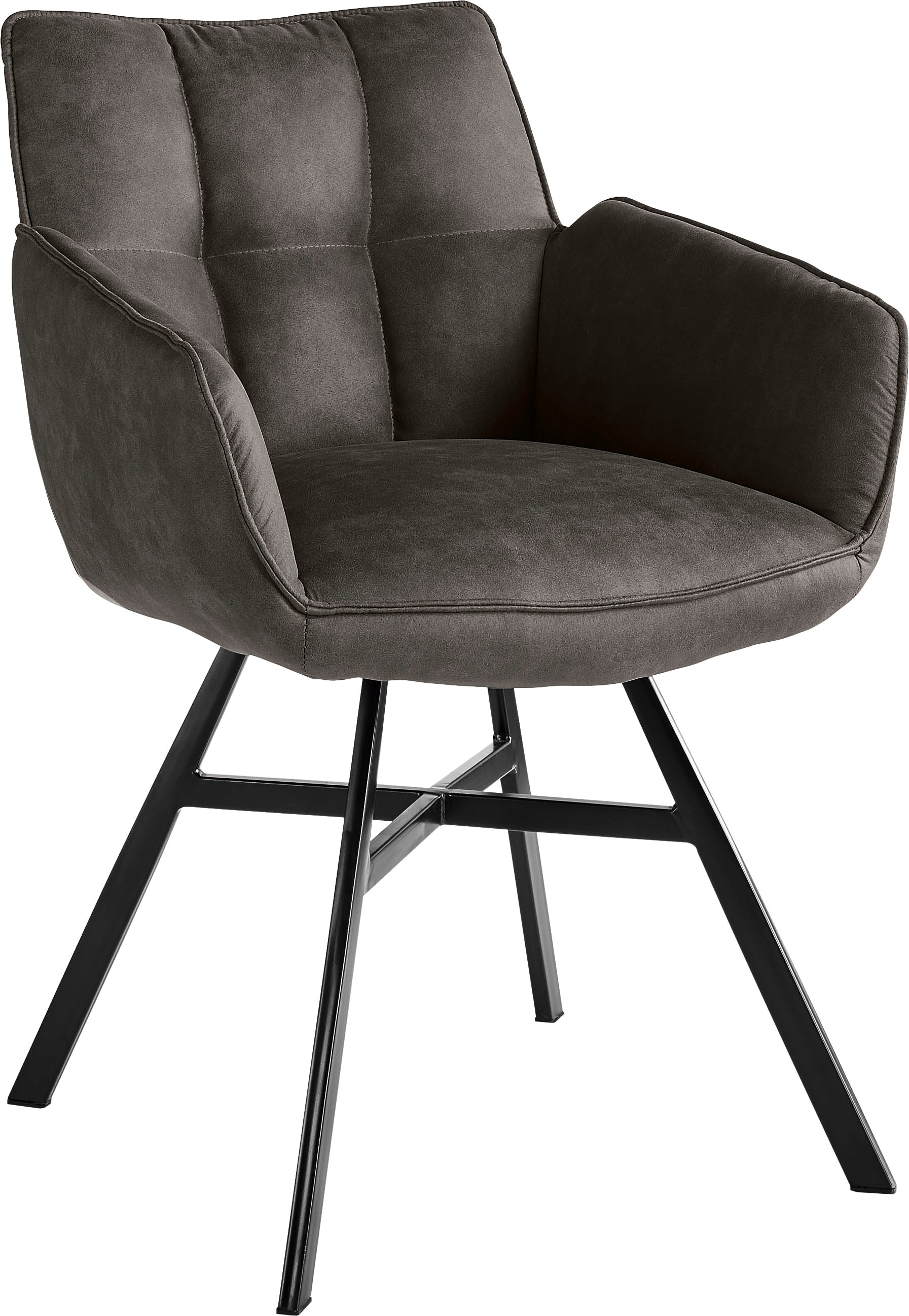 set one by Musterring Armlehnstuhl »Frisco« () 2er Set, 4-Fußgestell, Sitzhöhe 50 cm