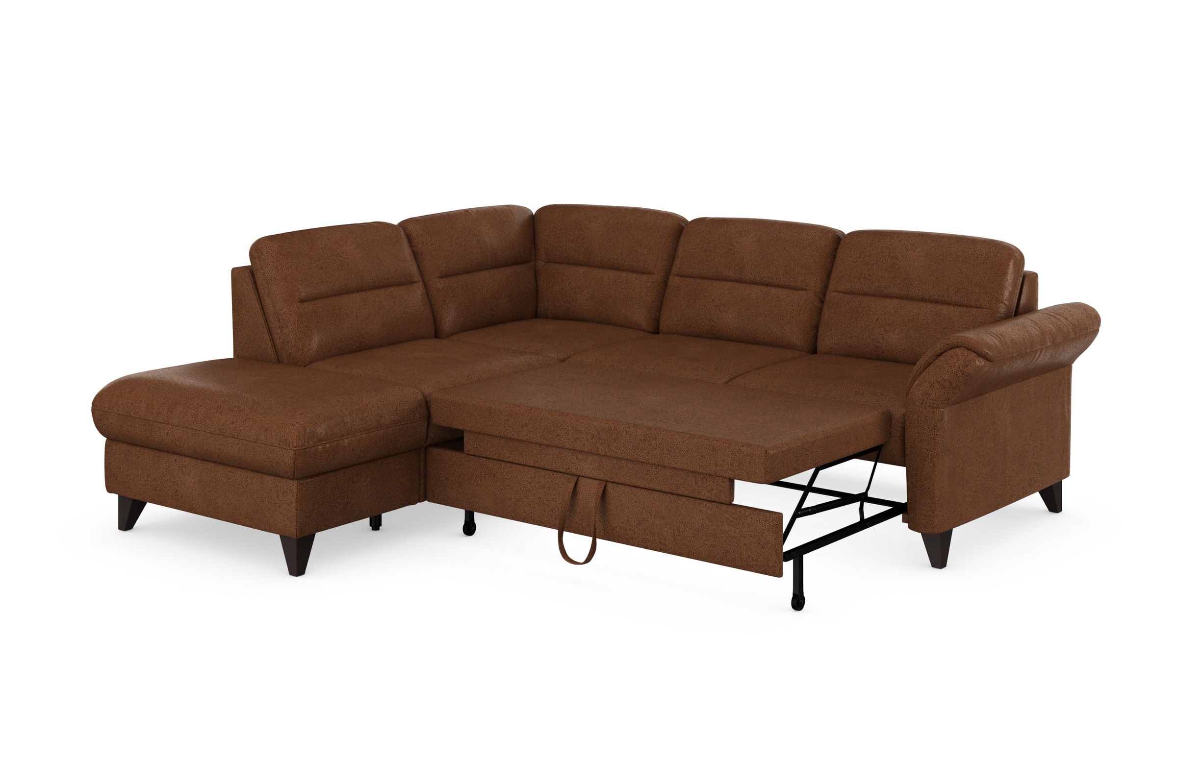 sit&more Ecksofa »Mellum L-Form«, Federkern, wahlweise mit Bettfunktion, Stauraum und Armteilfunktion