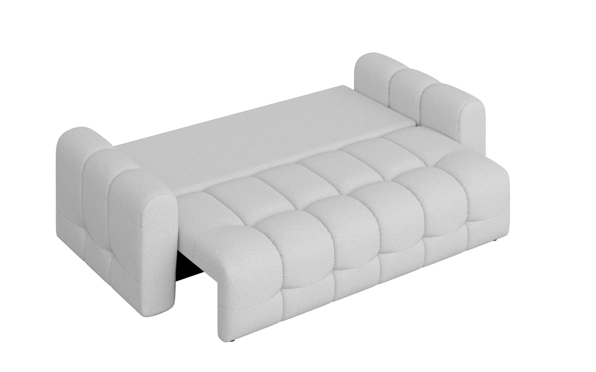INOSIGN 3-Sitzer »Manilla, wahlweise mit Bettfunktion, B/T/H 265/117/91 cm«, mit Wellenunterfederung, in verschiedenen Materialien und Farben